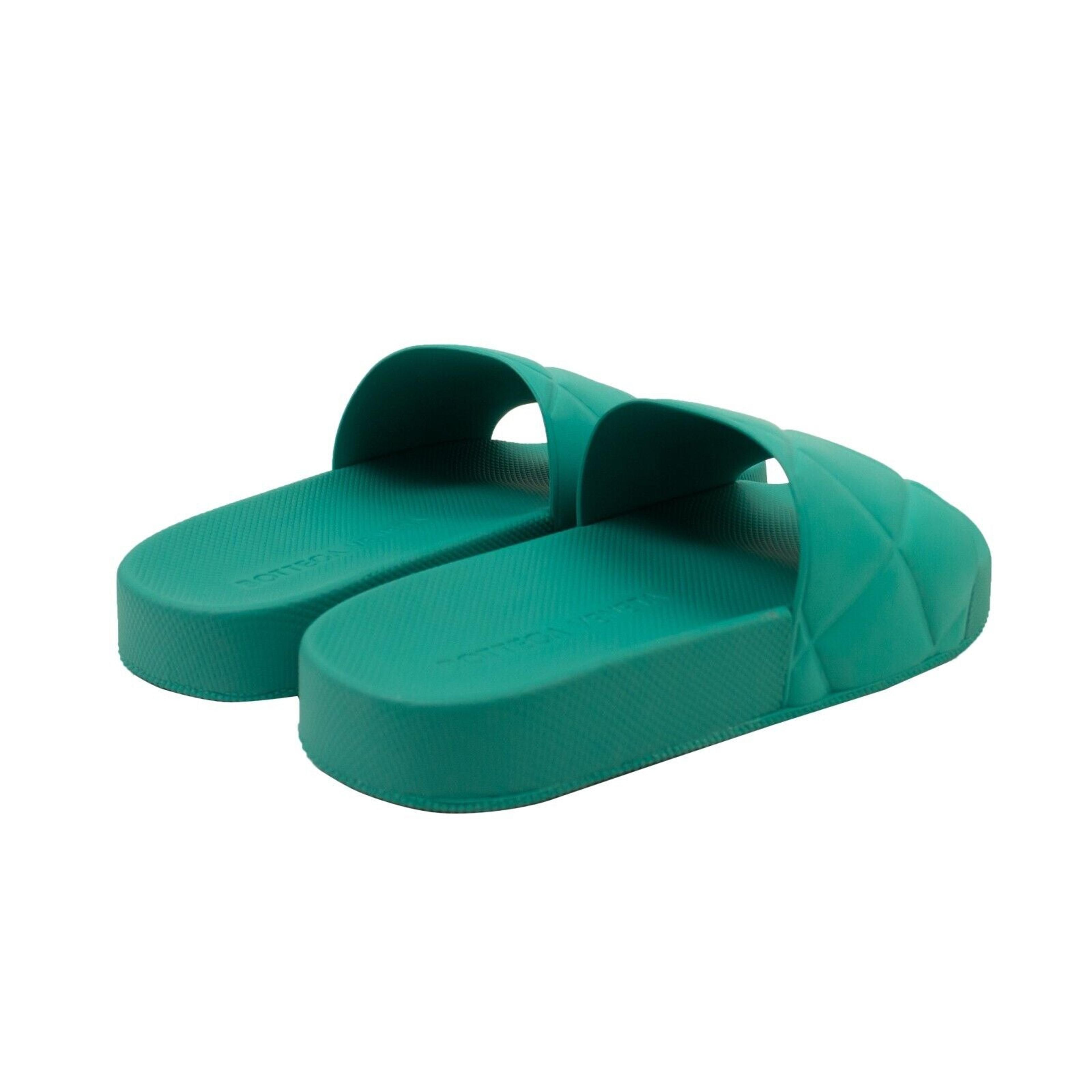 Alternate View 3 of Teal Blue Rubber Slide Sandals