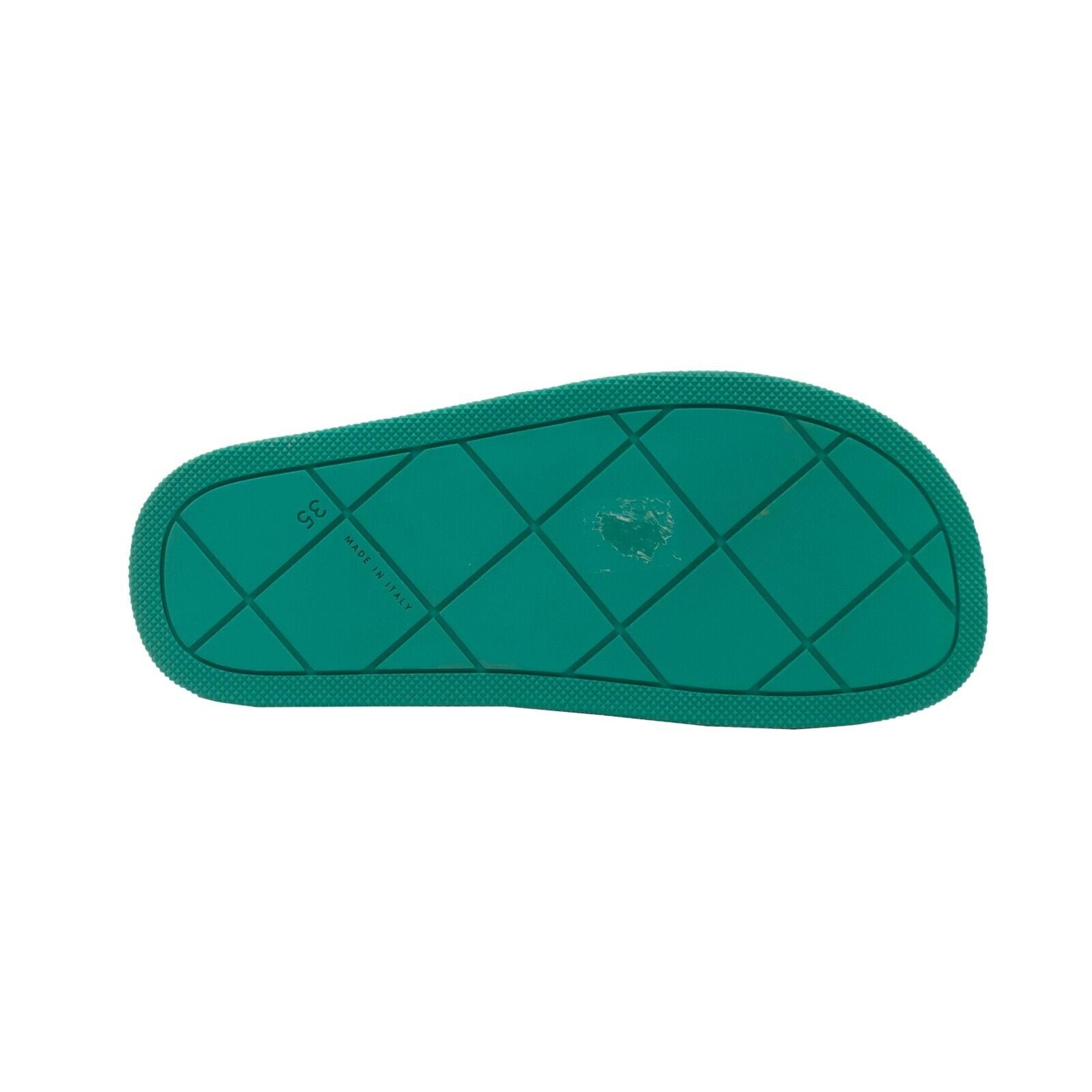 Alternate View 4 of Teal Blue Rubber Slide Sandals