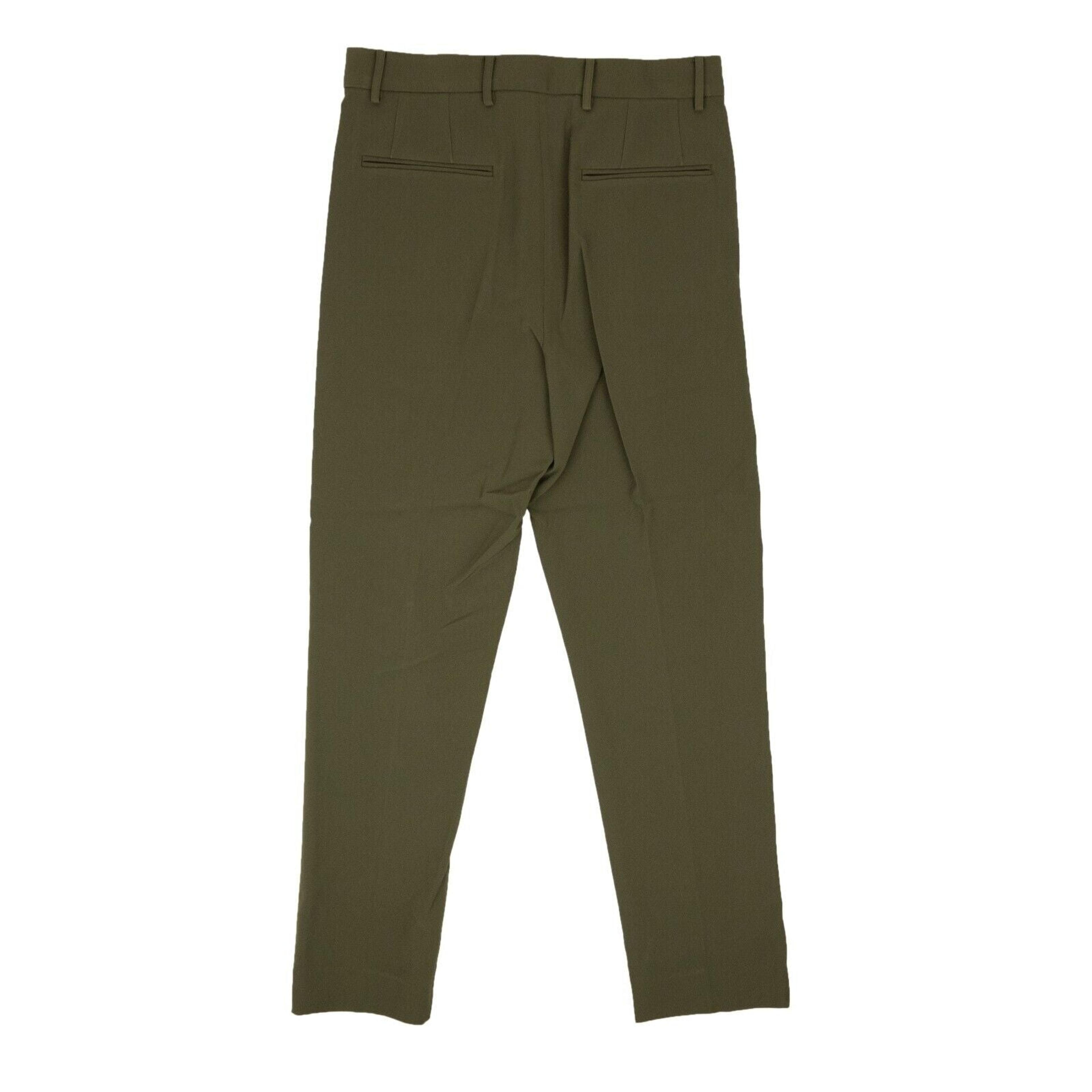 Alternate View 2 of Olive Green Polyester Twill Trousers