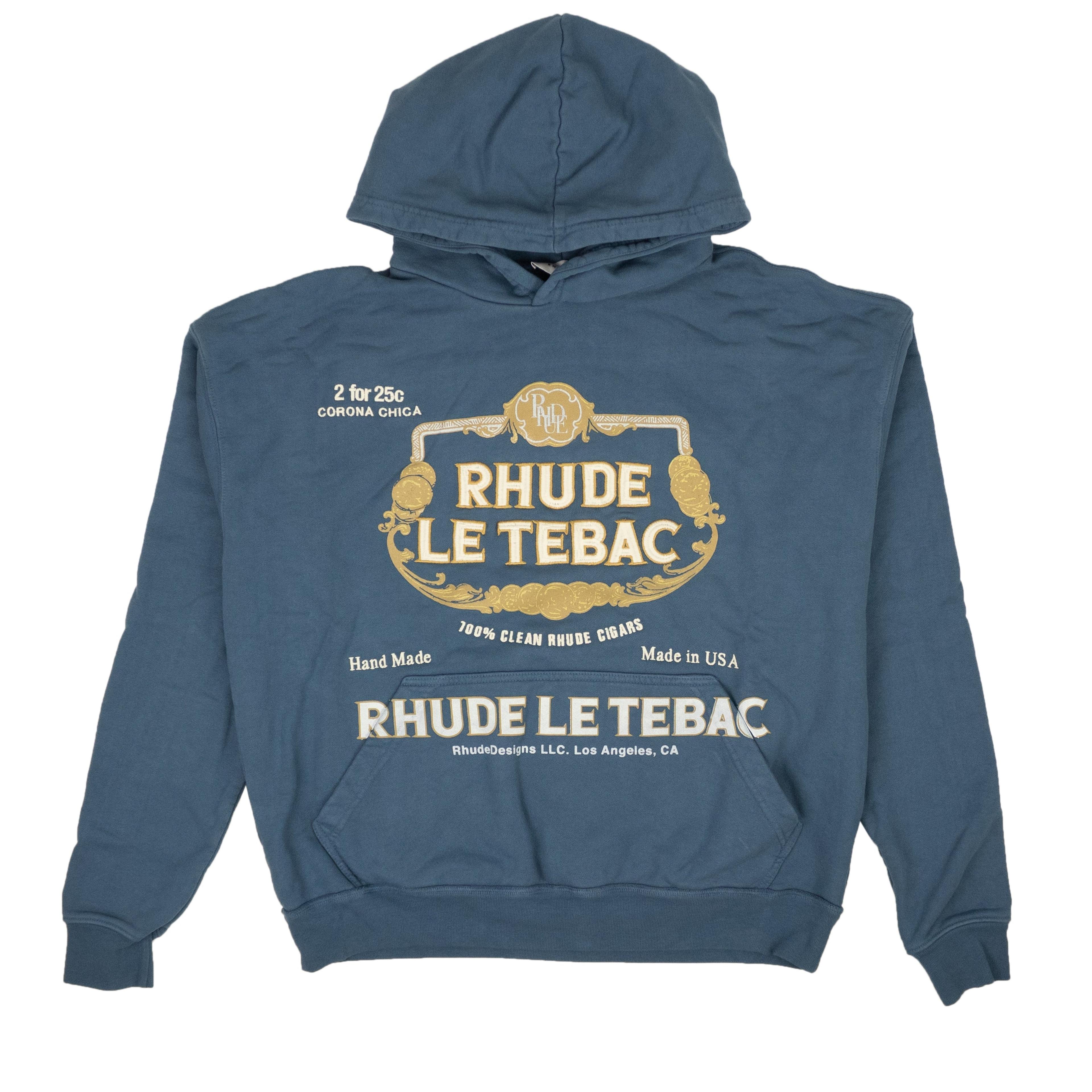 Rhude Le Tebac Hoodie - Slate