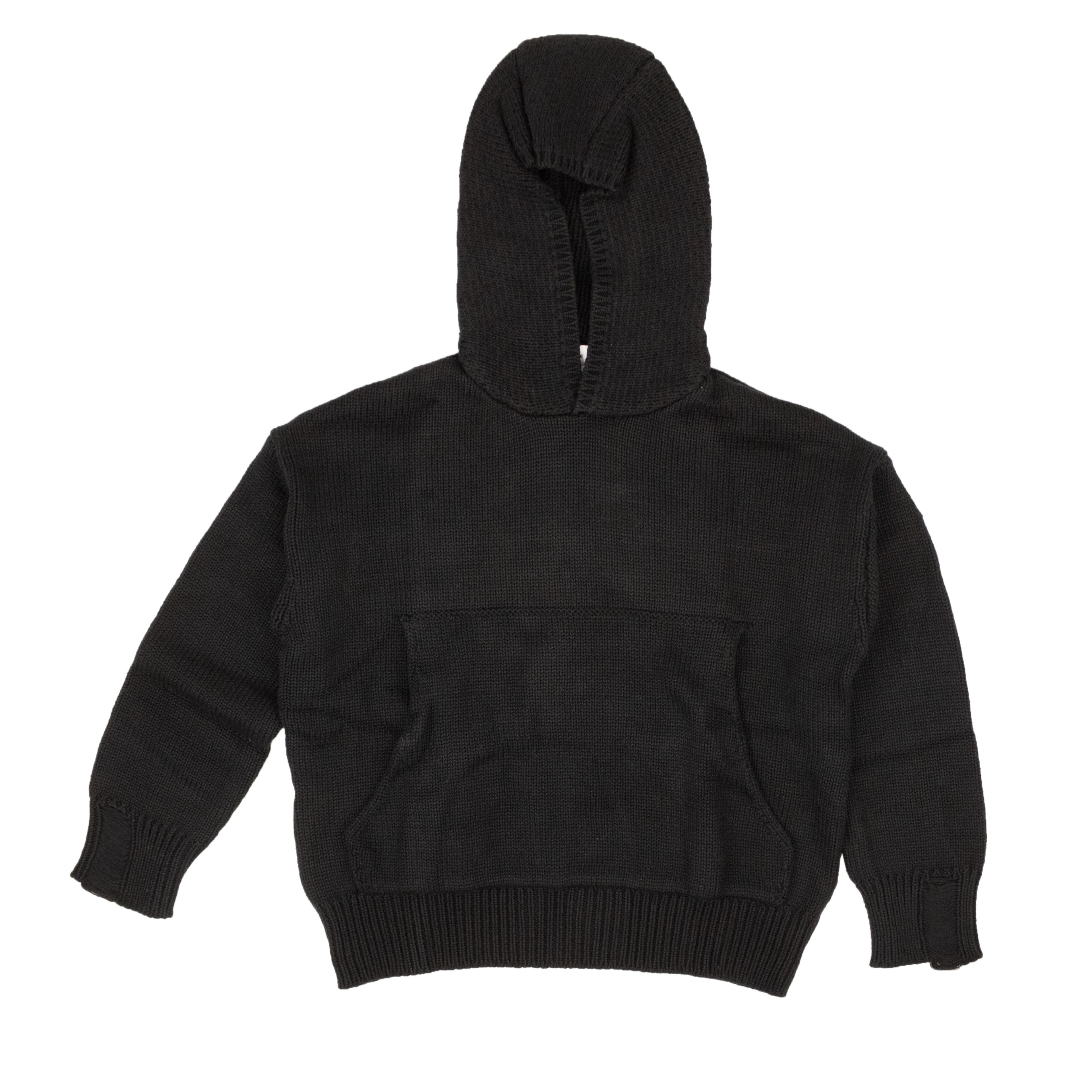 Rhude Cotton Laze Pullover Hoodie Sweatshirt - Black