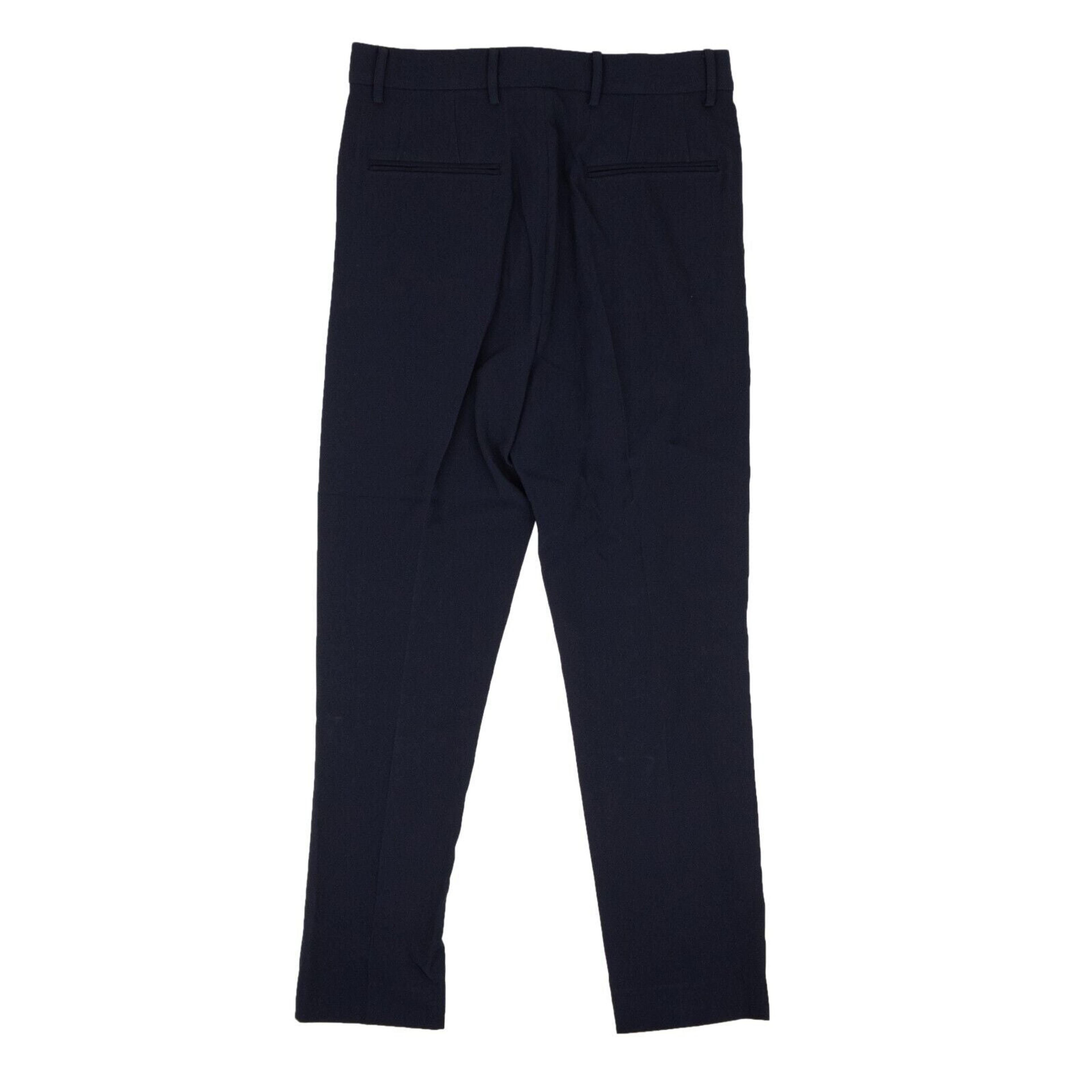 Alternate View 2 of Navy Blue Polyester Twill Trousers