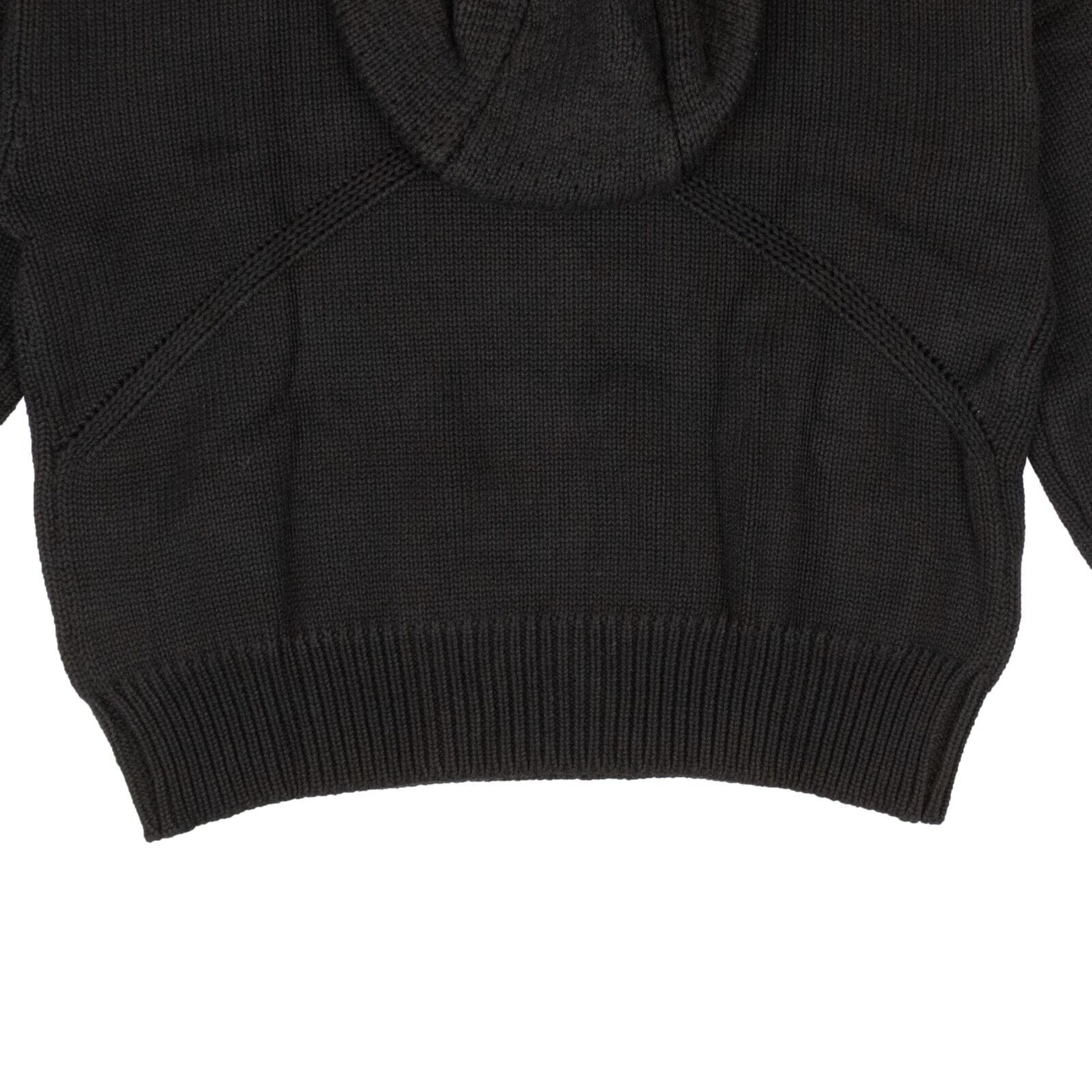 Alternate View 3 of Rhude Cotton Laze Pullover Hoodie Sweatshirt - Black