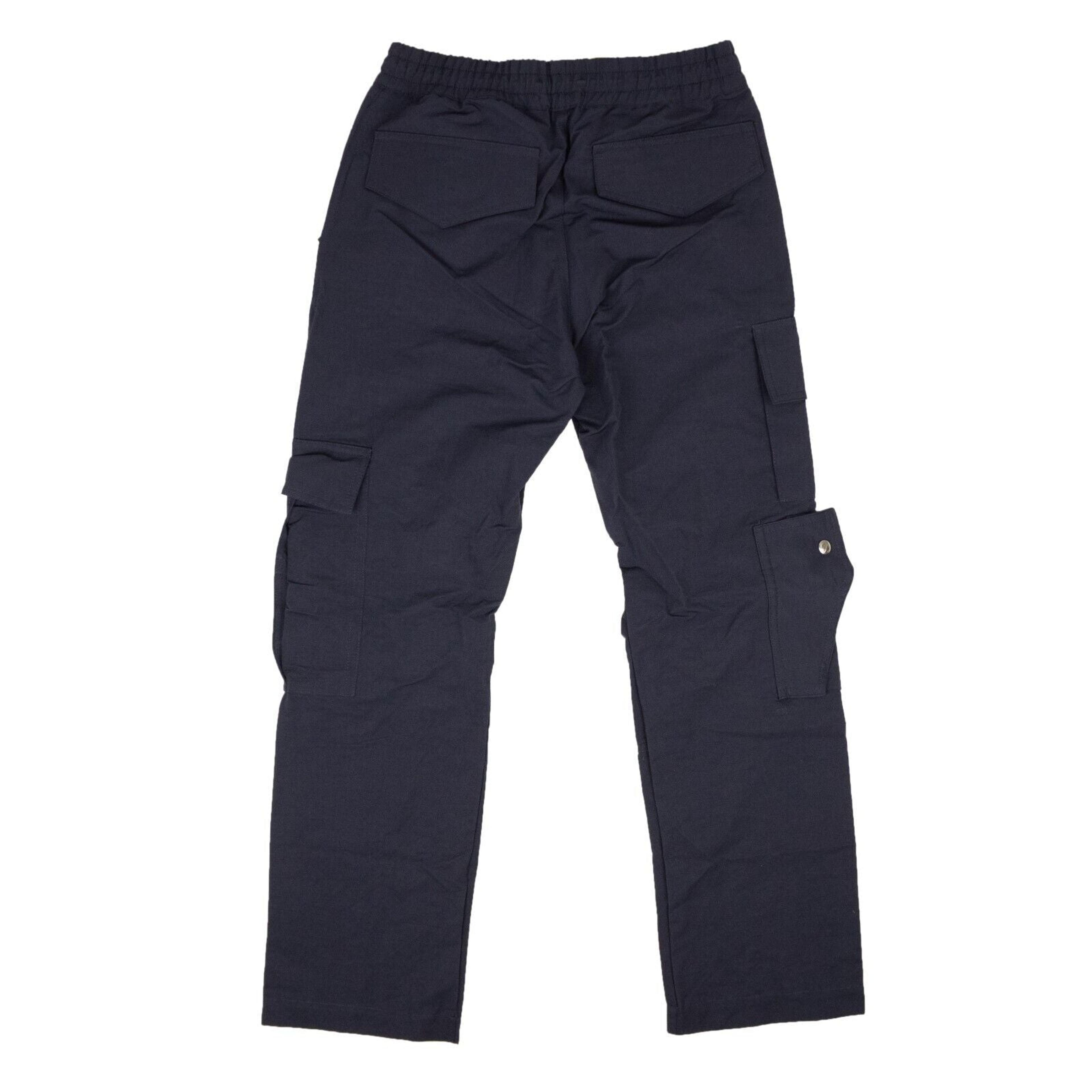 Alternate View 2 of Navy And Creme Polyester Gabardine Cargo Pants