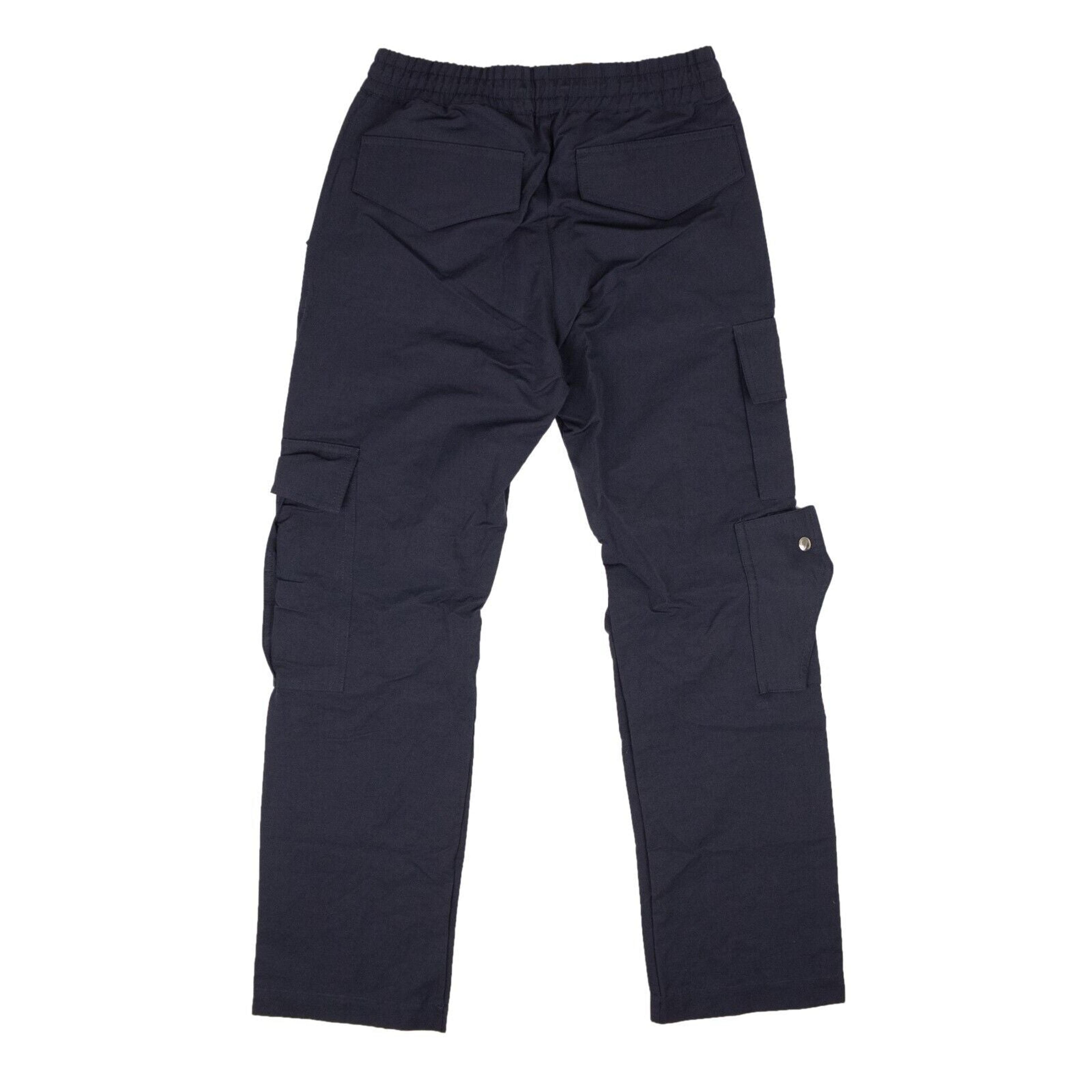 Alternate View 3 of Navy And Creme Polyester Gabardine Cargo Pants