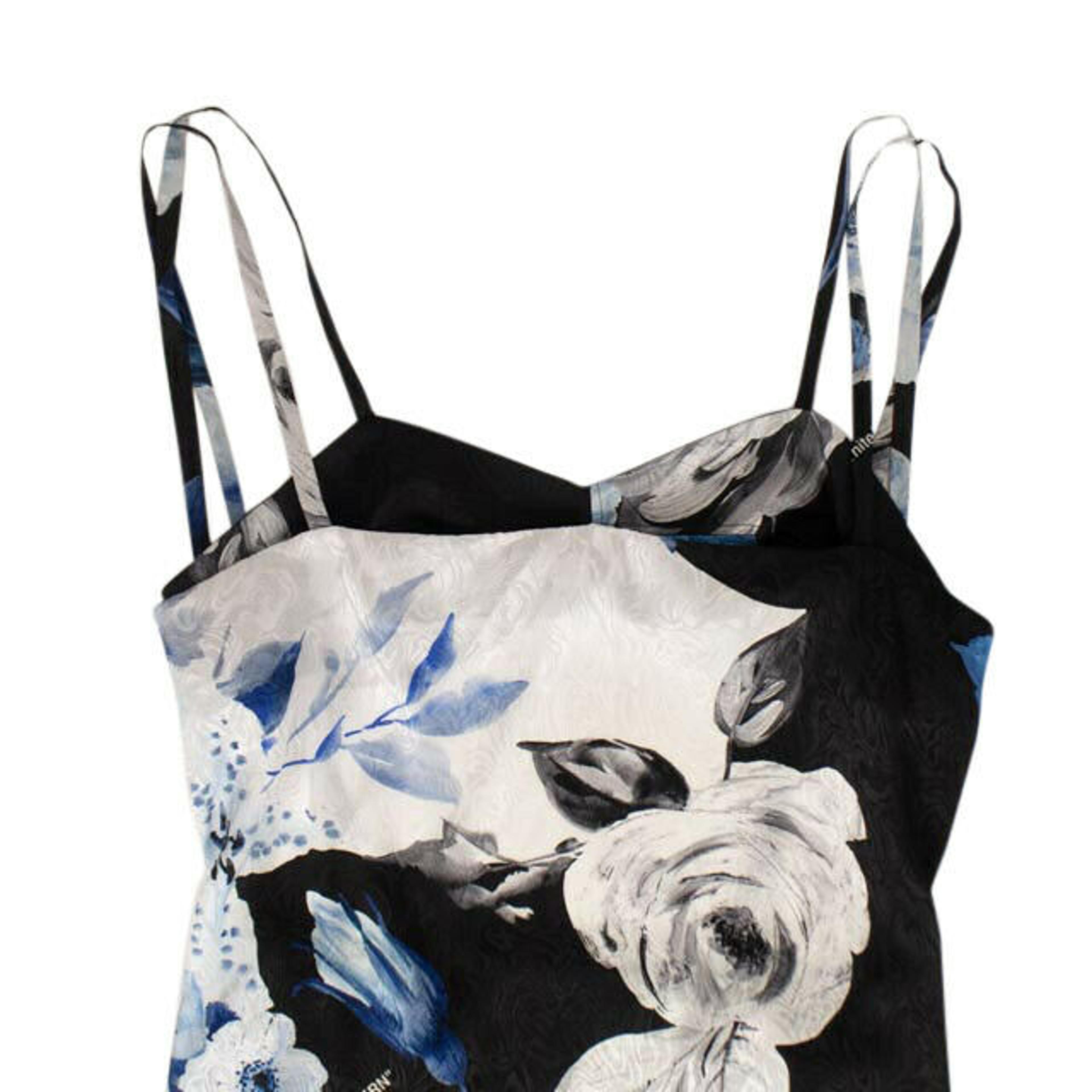 Alternate View 1 of Off-White C/O Virgil Abloh Floral Print Dress - Black/Blue