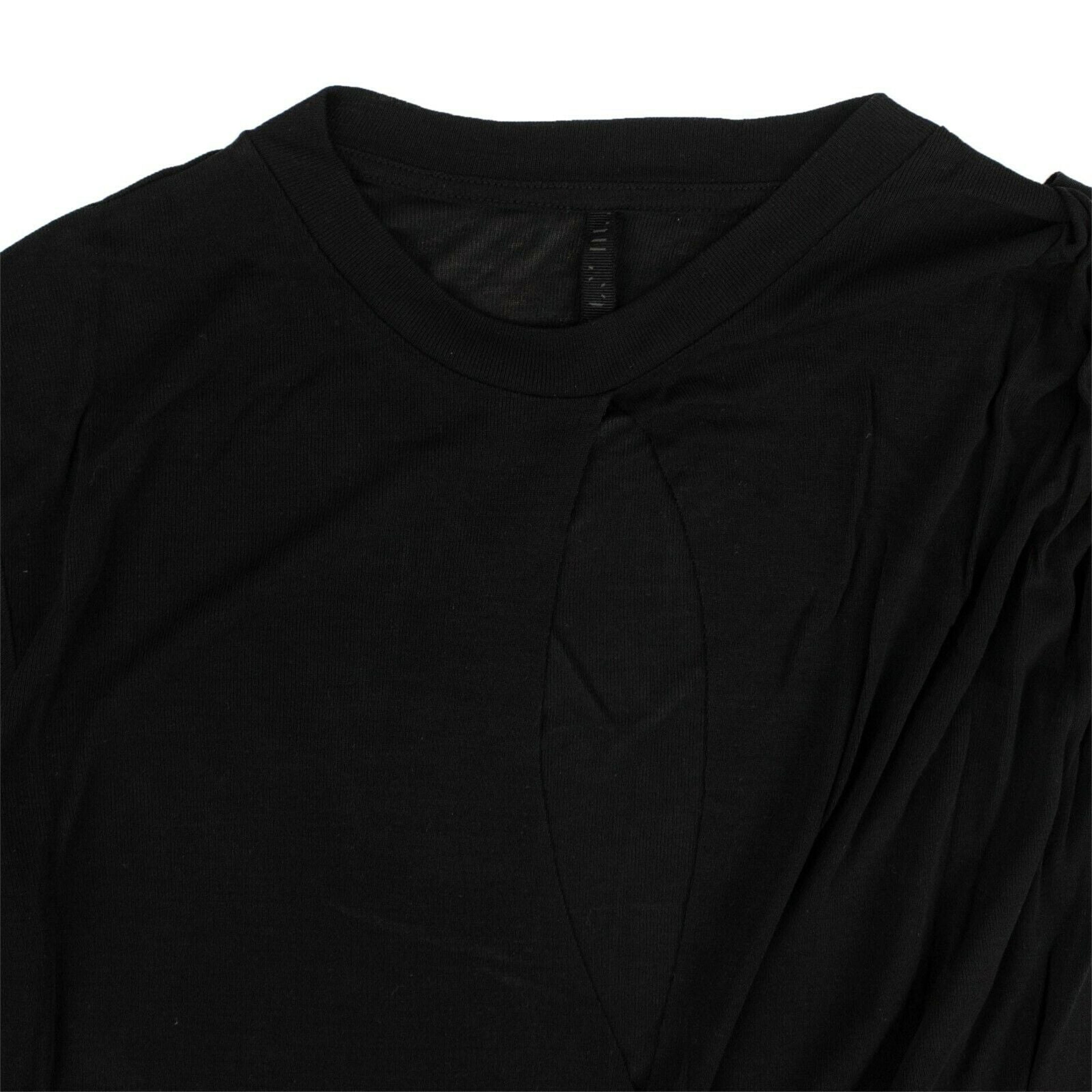 Alternate View 2 of Unravel Project Silk Draped T-Shirt - Black