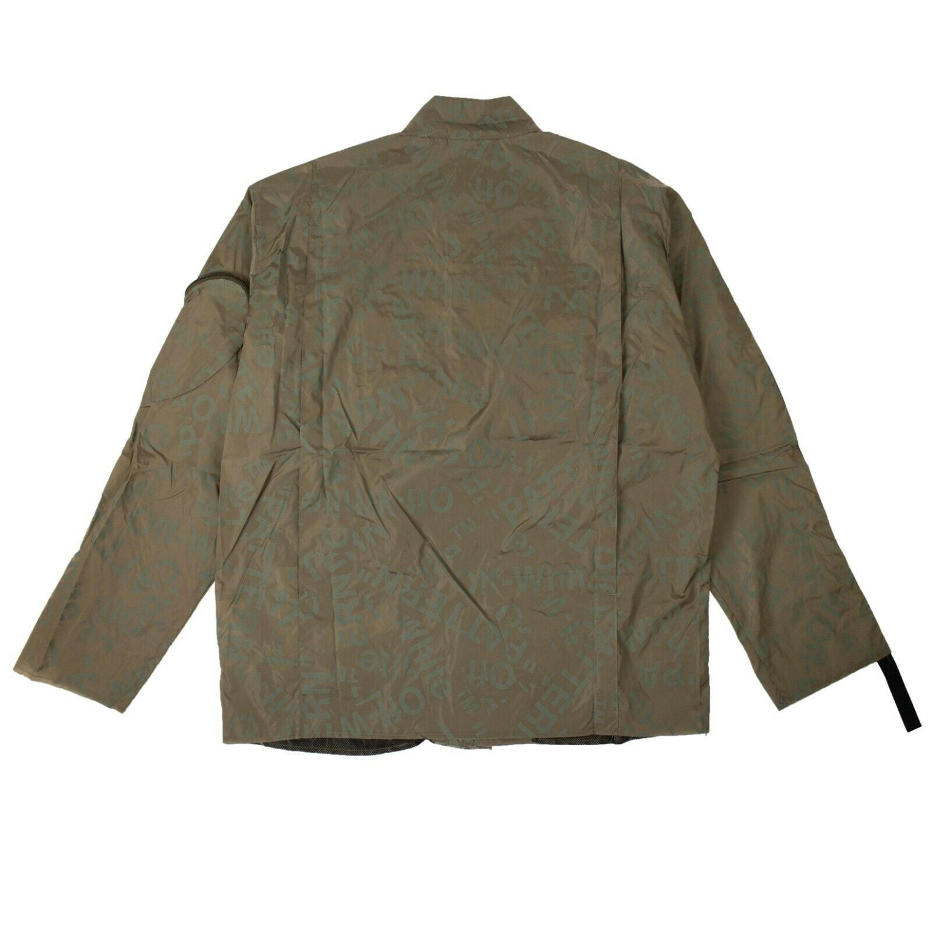 Alternate View 1 of Green All Over Logo Print Jacket