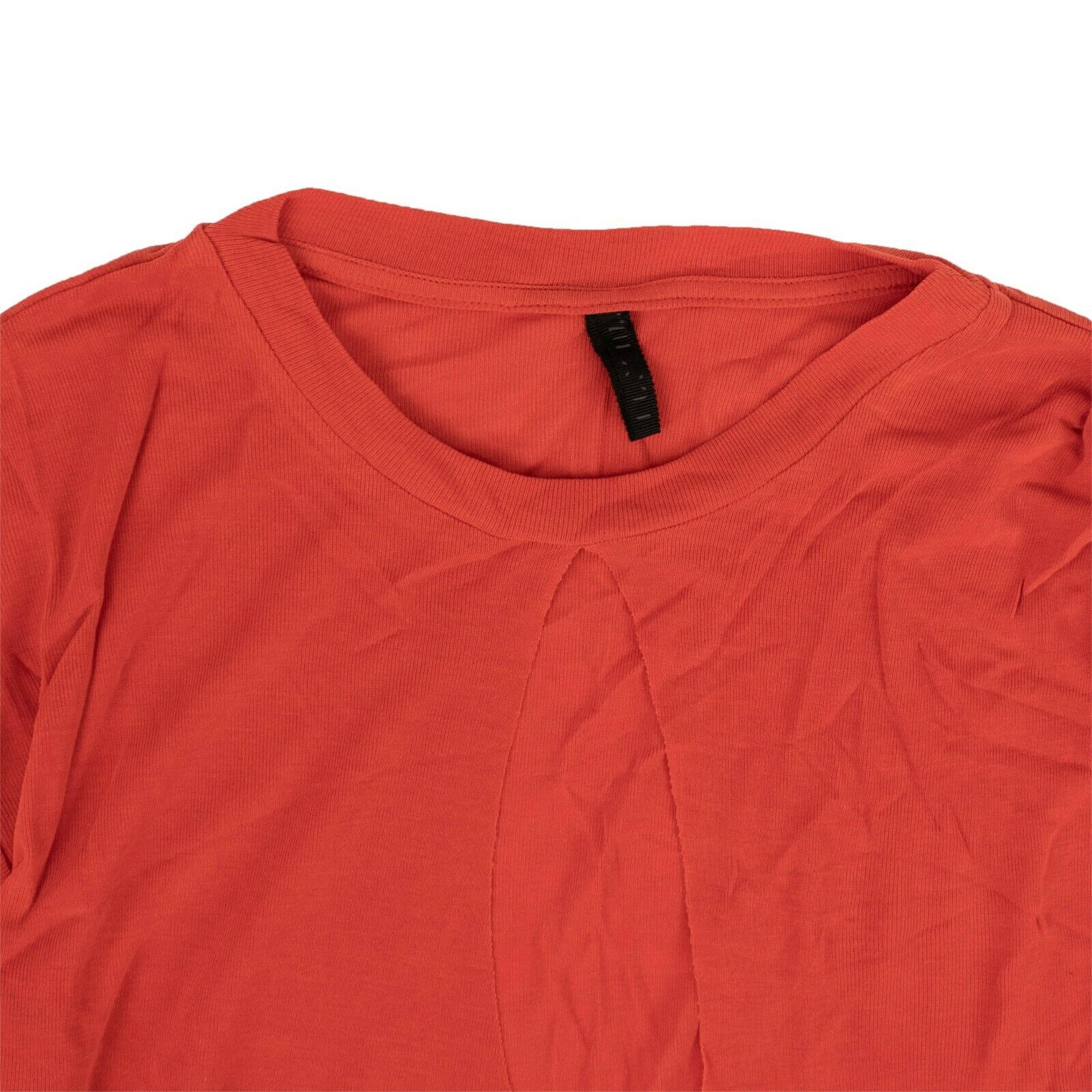 Alternate View 2 of Red Silk Draped T-Shirt