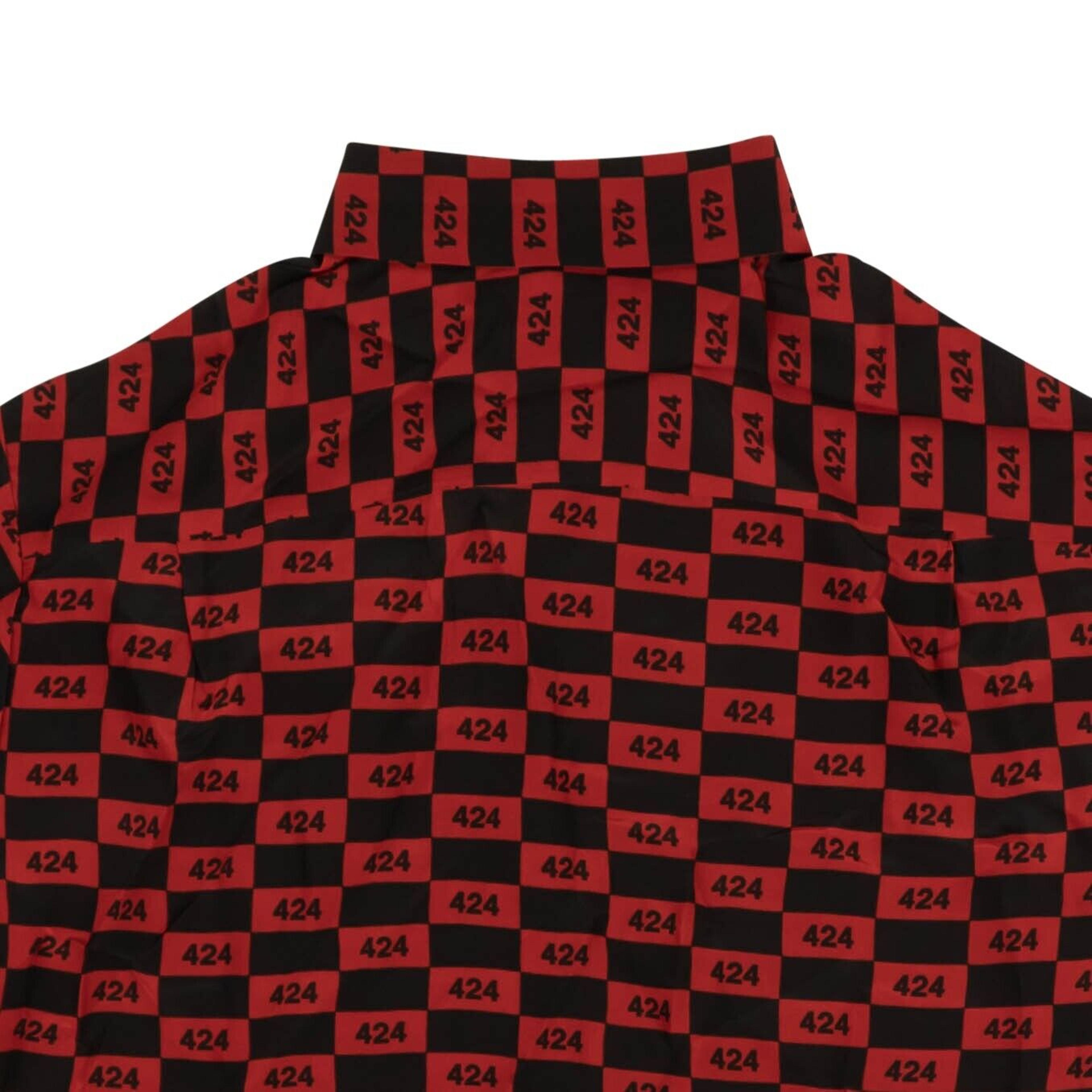 Alternate View 4 of Red And Black Checkered Logo Short Sleeve Shirt