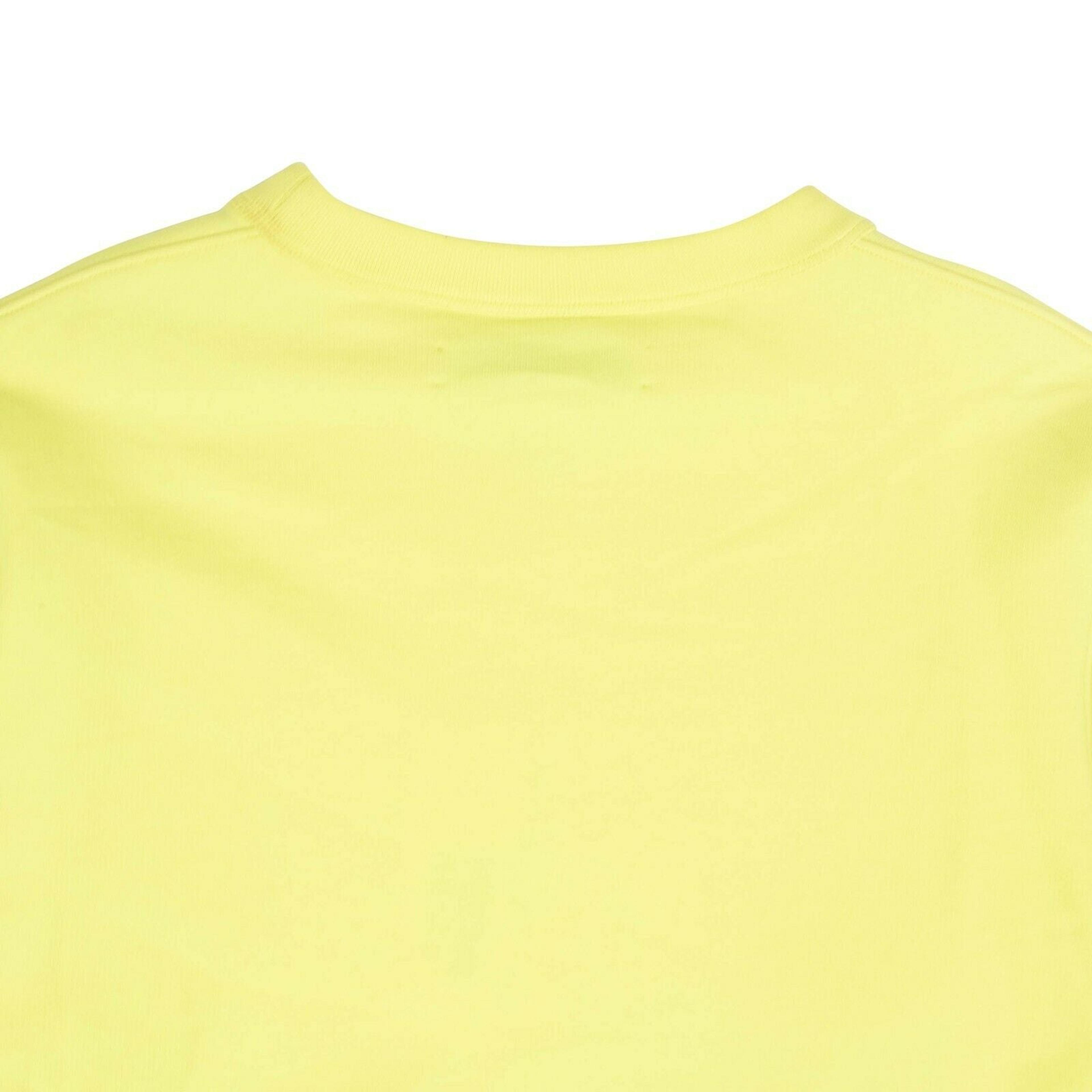 Alternate View 3 of Neon Yellow Cropped Crewneck Sweatshirt