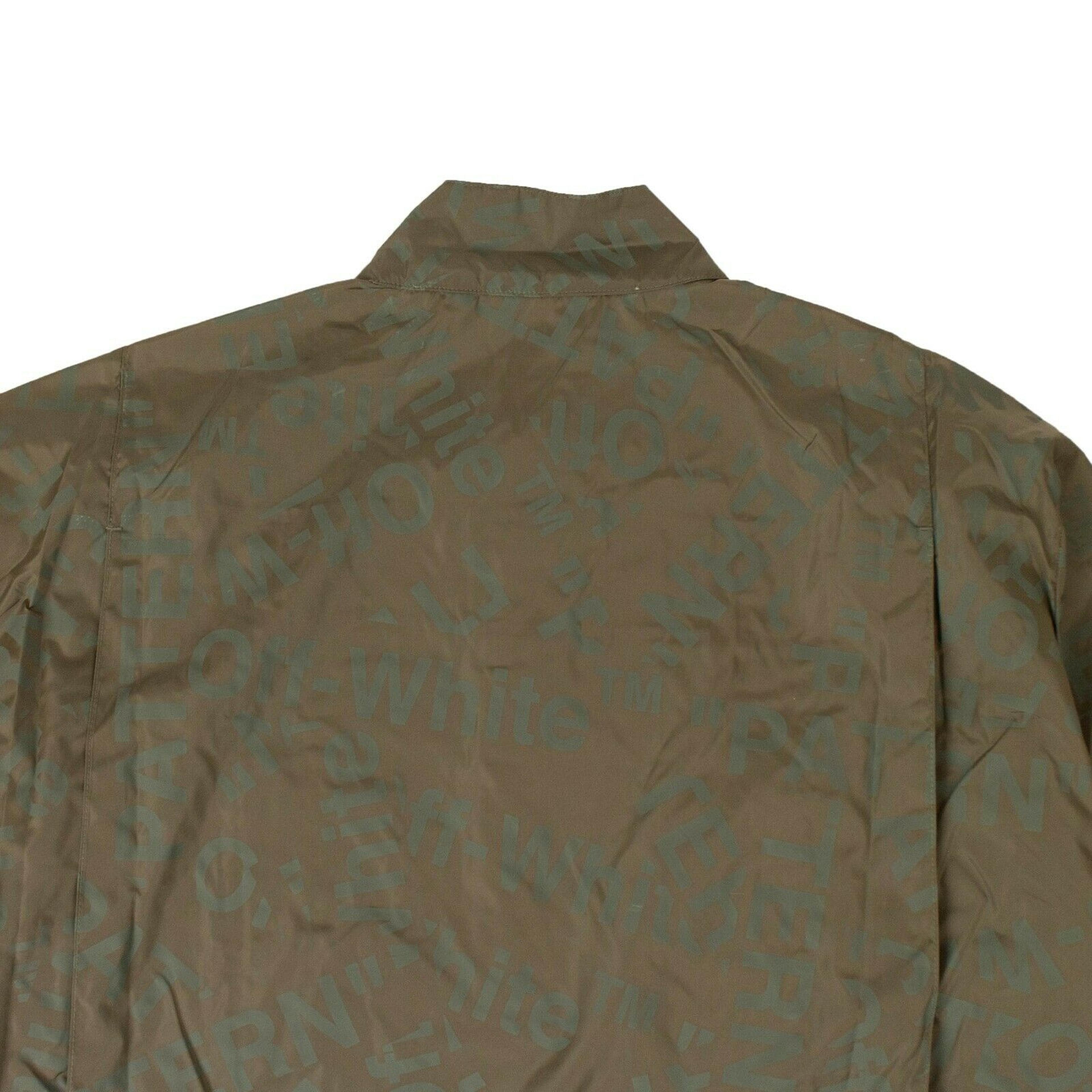 Alternate View 3 of Green All Over Logo Print Jacket