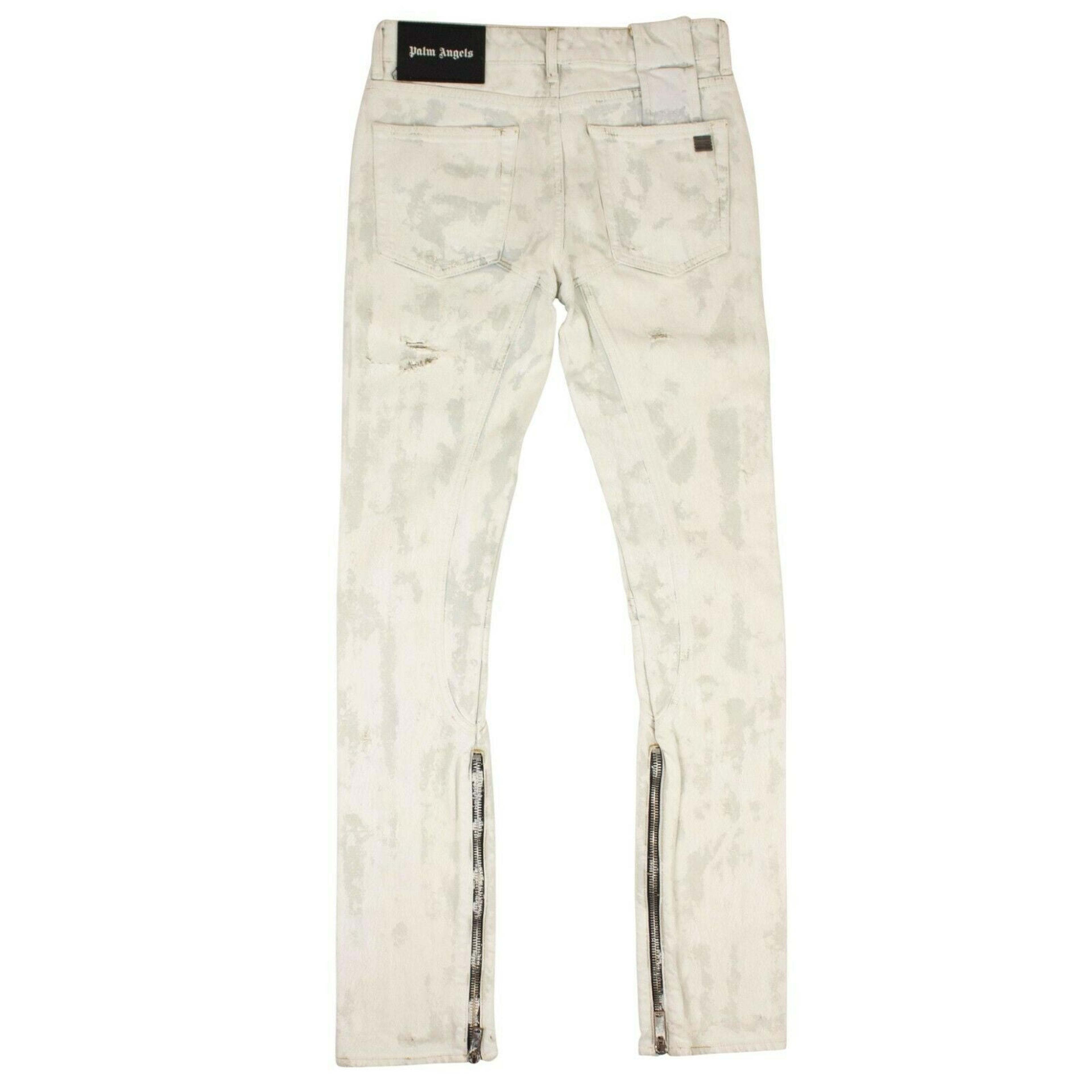 Alternate View 1 of Women's Blue And White Tie Dye Distressed Jeans