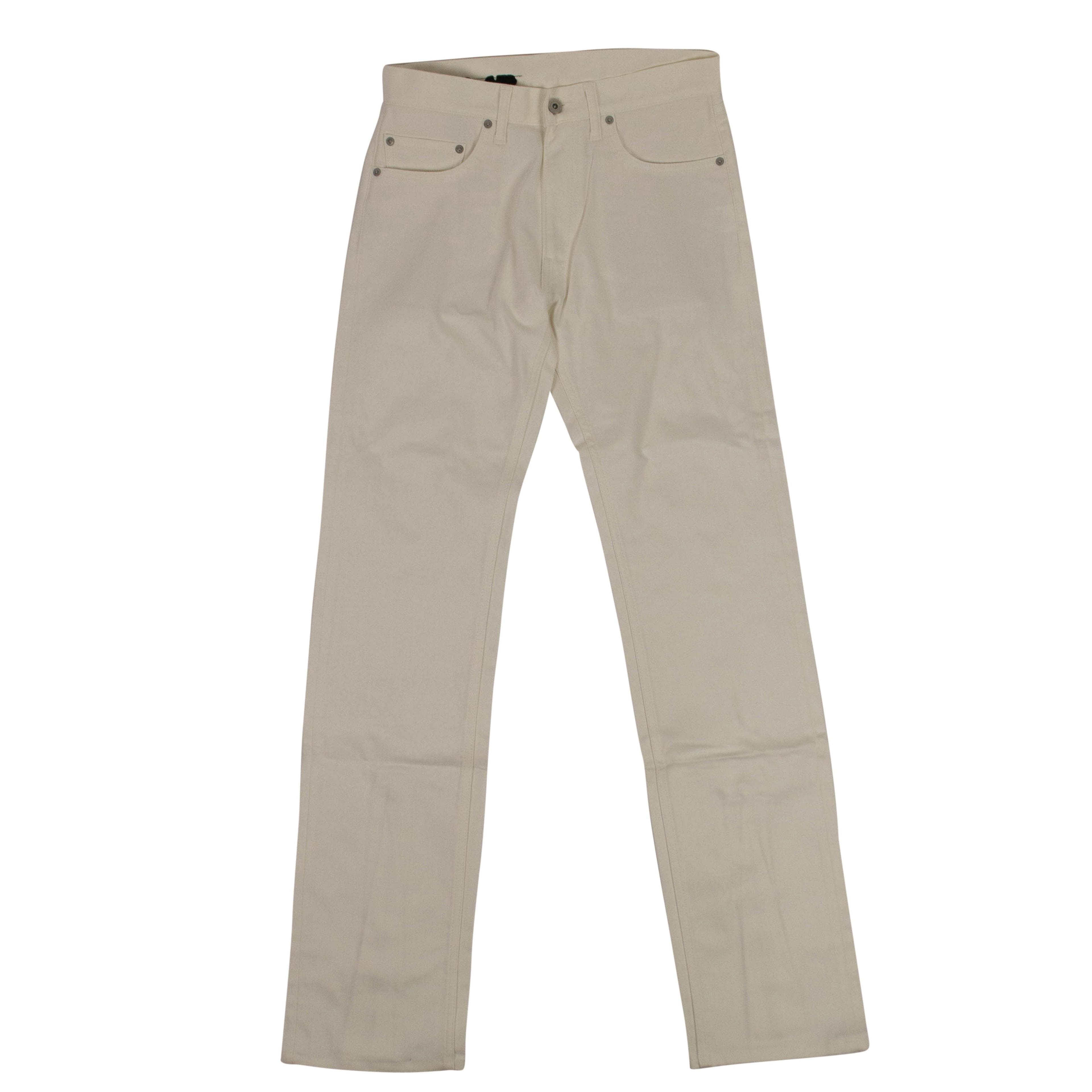 Vlone Zipper Jeans - White