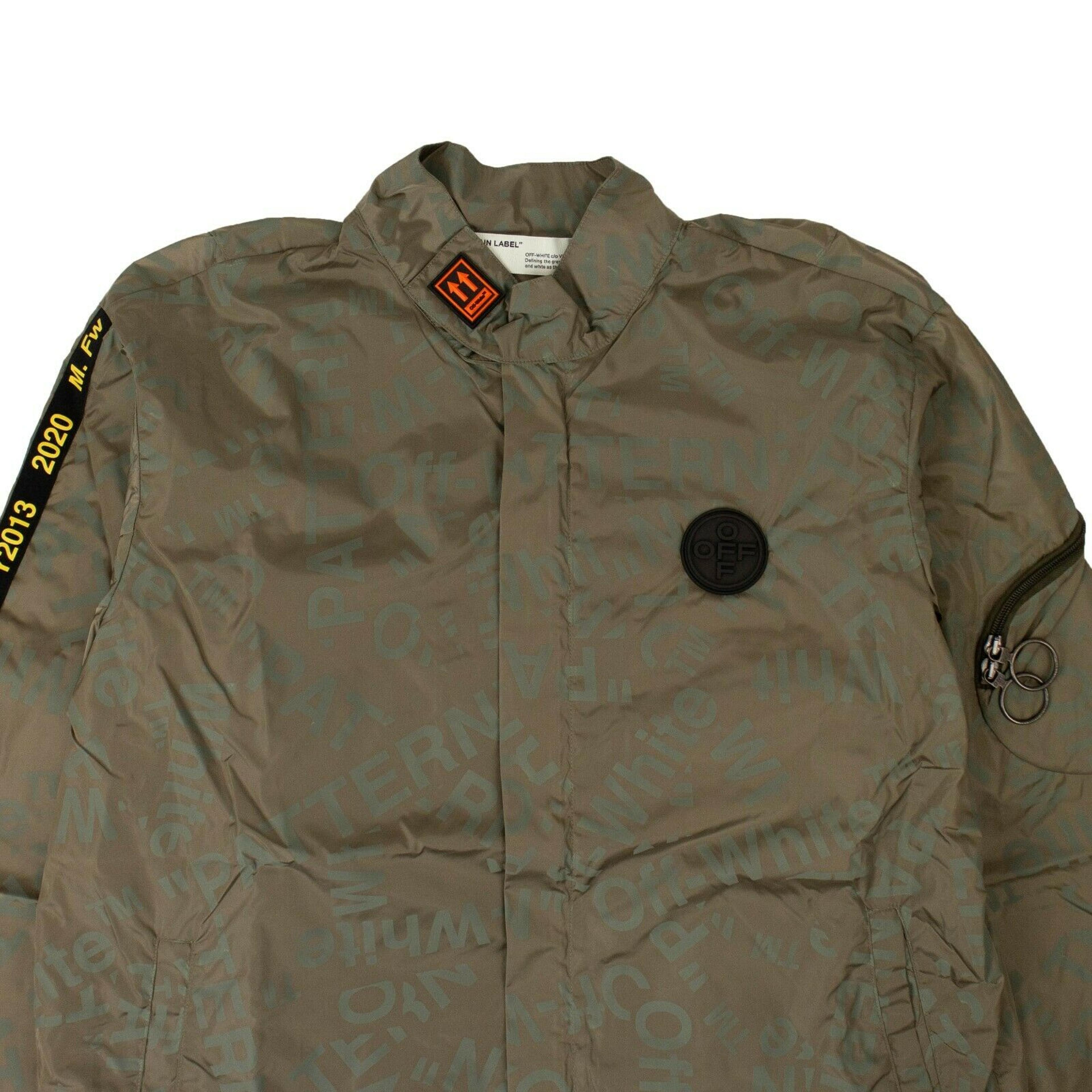 Alternate View 2 of Green All Over Logo Print Jacket