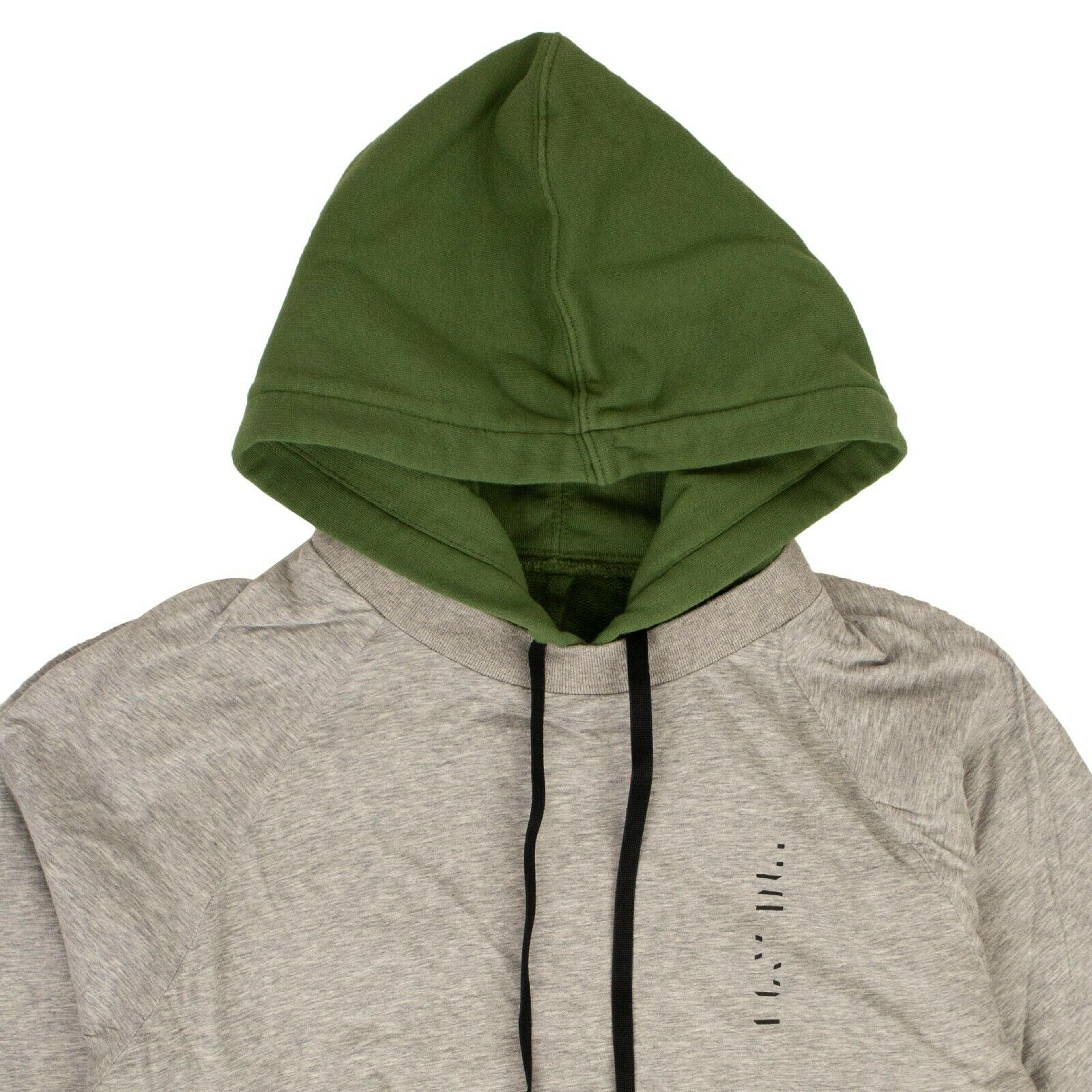 Alternate View 2 of Green And Gray Layered Hoodie