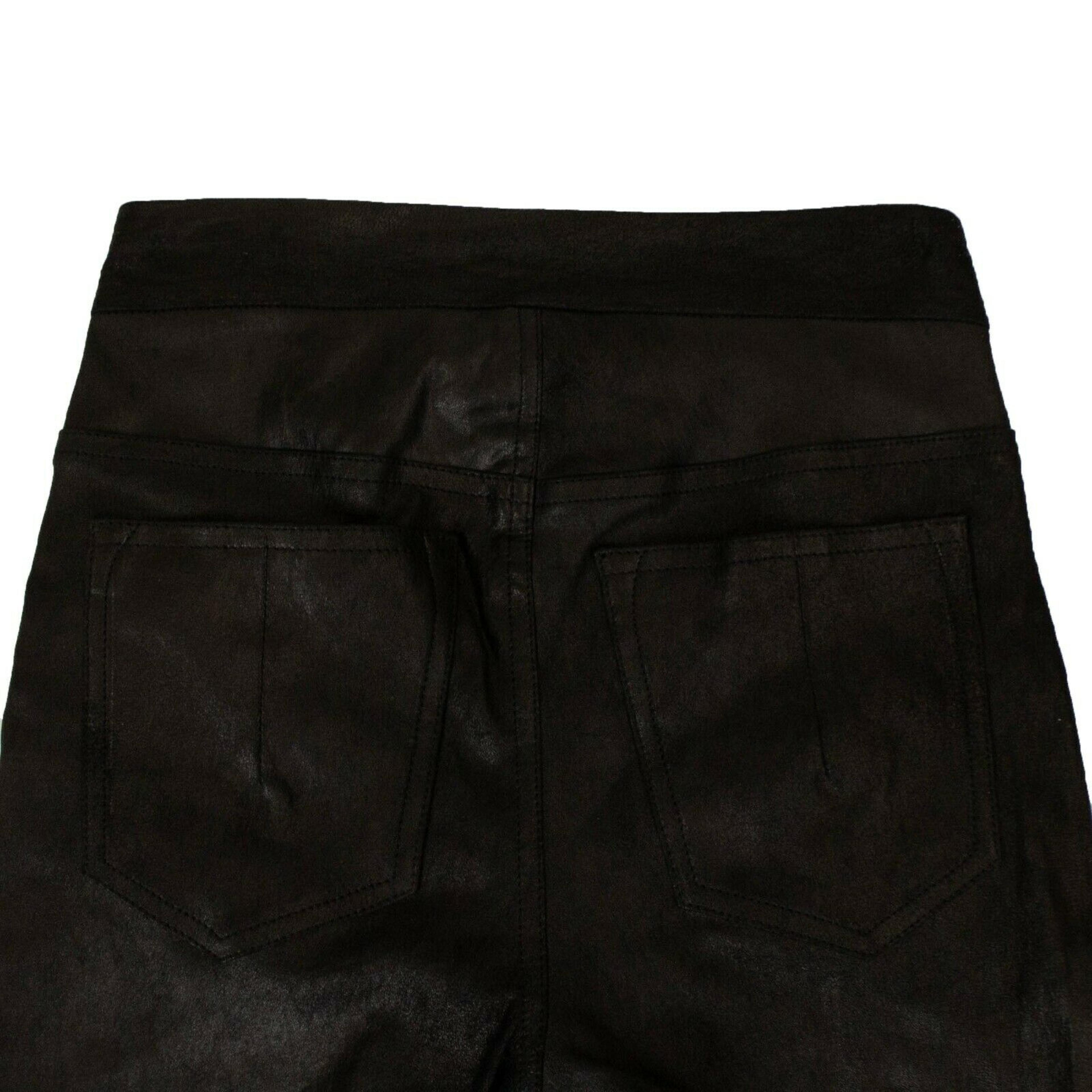 Alternate View 3 of Unravel Project Leather Slim Biker Pants - Black