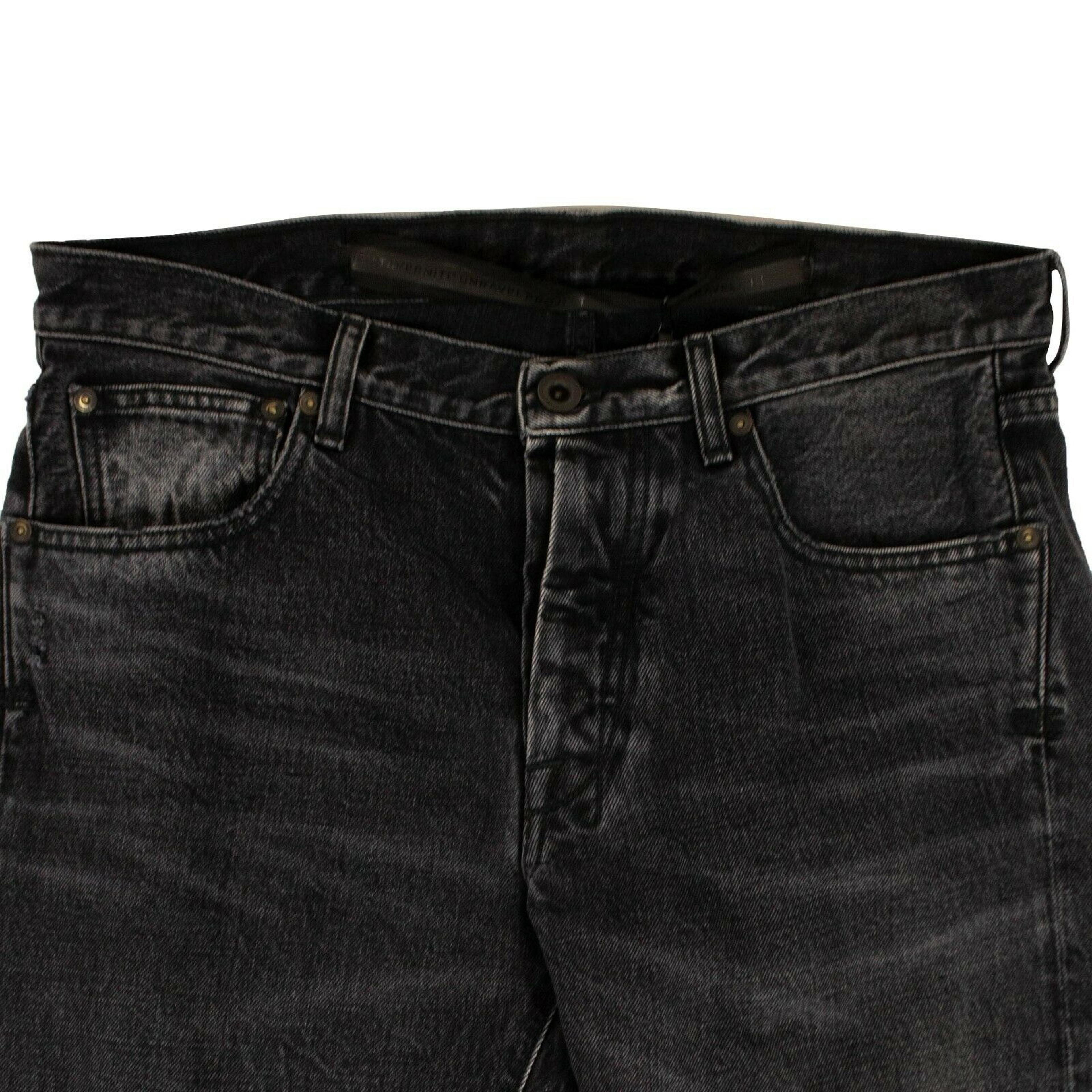 Alternate View 2 of Men's Black Mid Rise Skinny Jeans