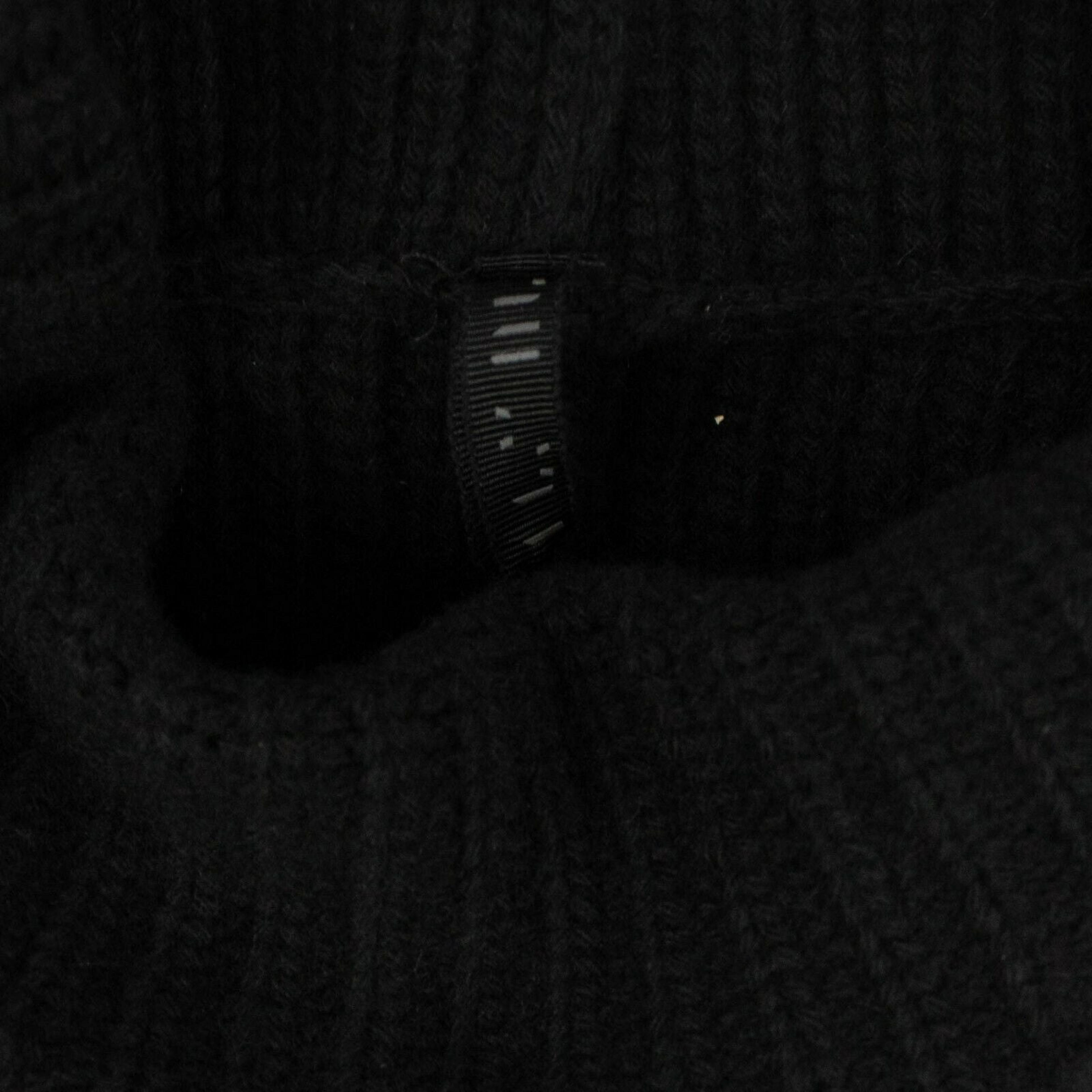 Alternate View 4 of Women's Black Wool Roll Neck Asymmetric Sweater