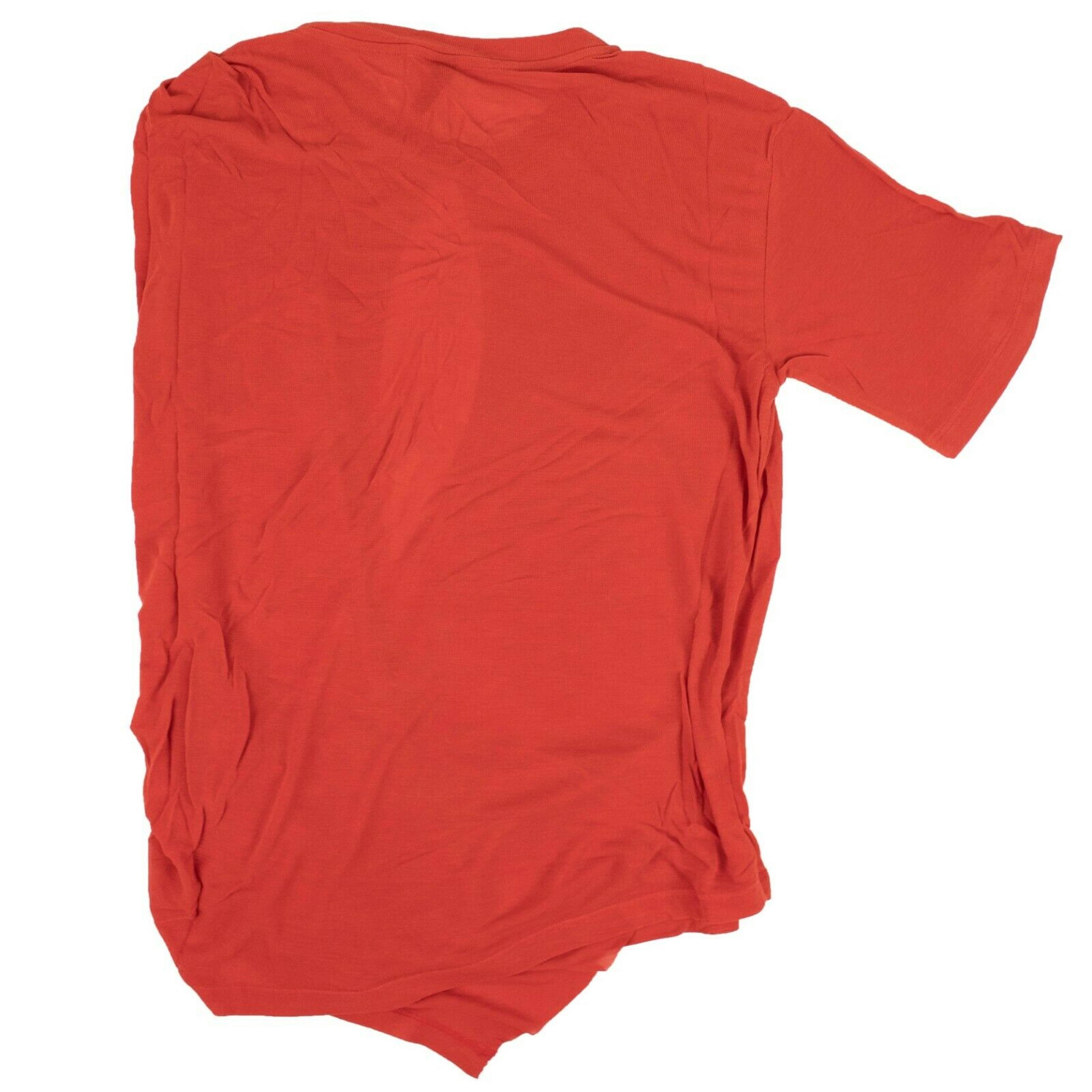 Alternate View 1 of Unravel Project Silk Draped T-Shirt - Red