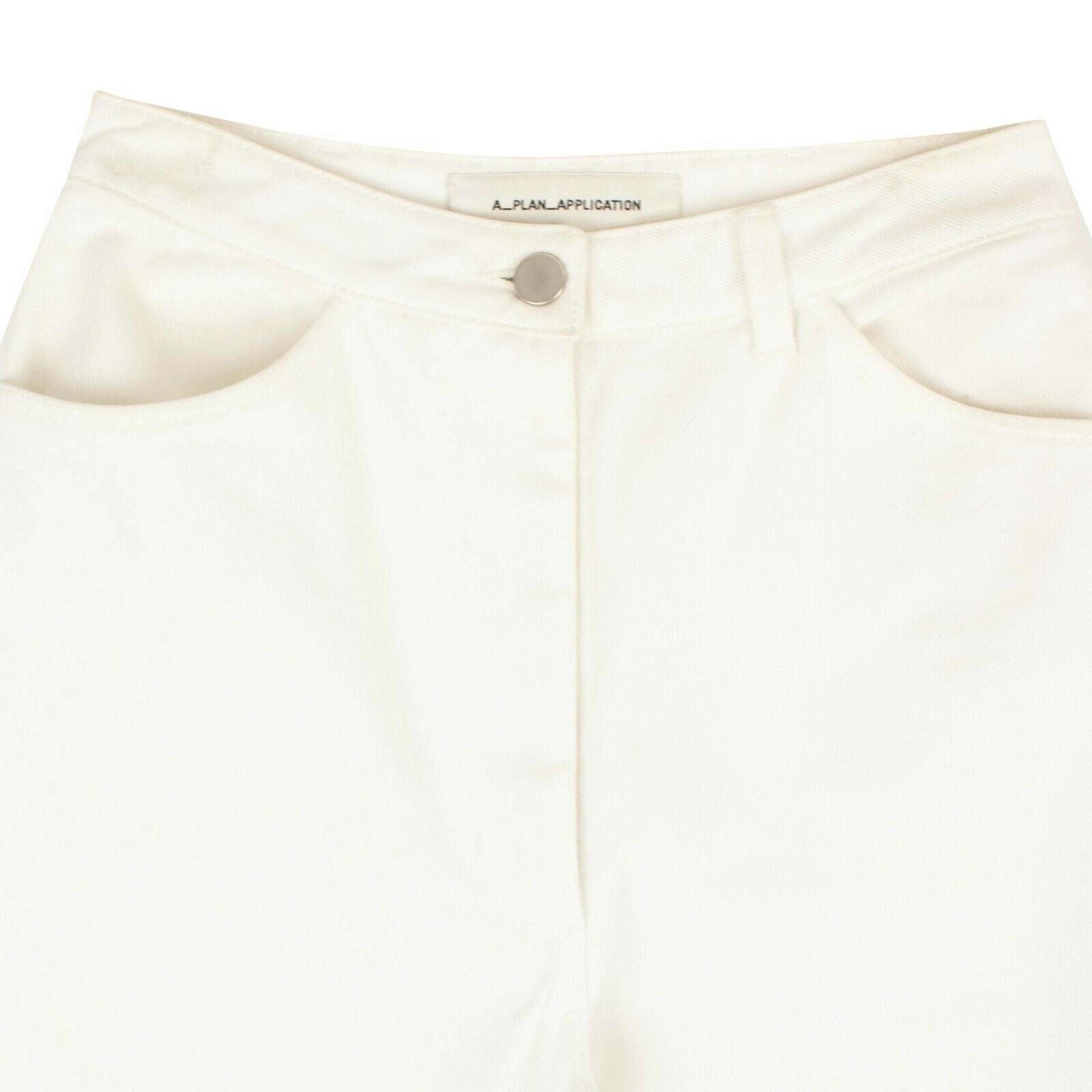 Alternate View 2 of White Denim Mid Rise Straight Jeans