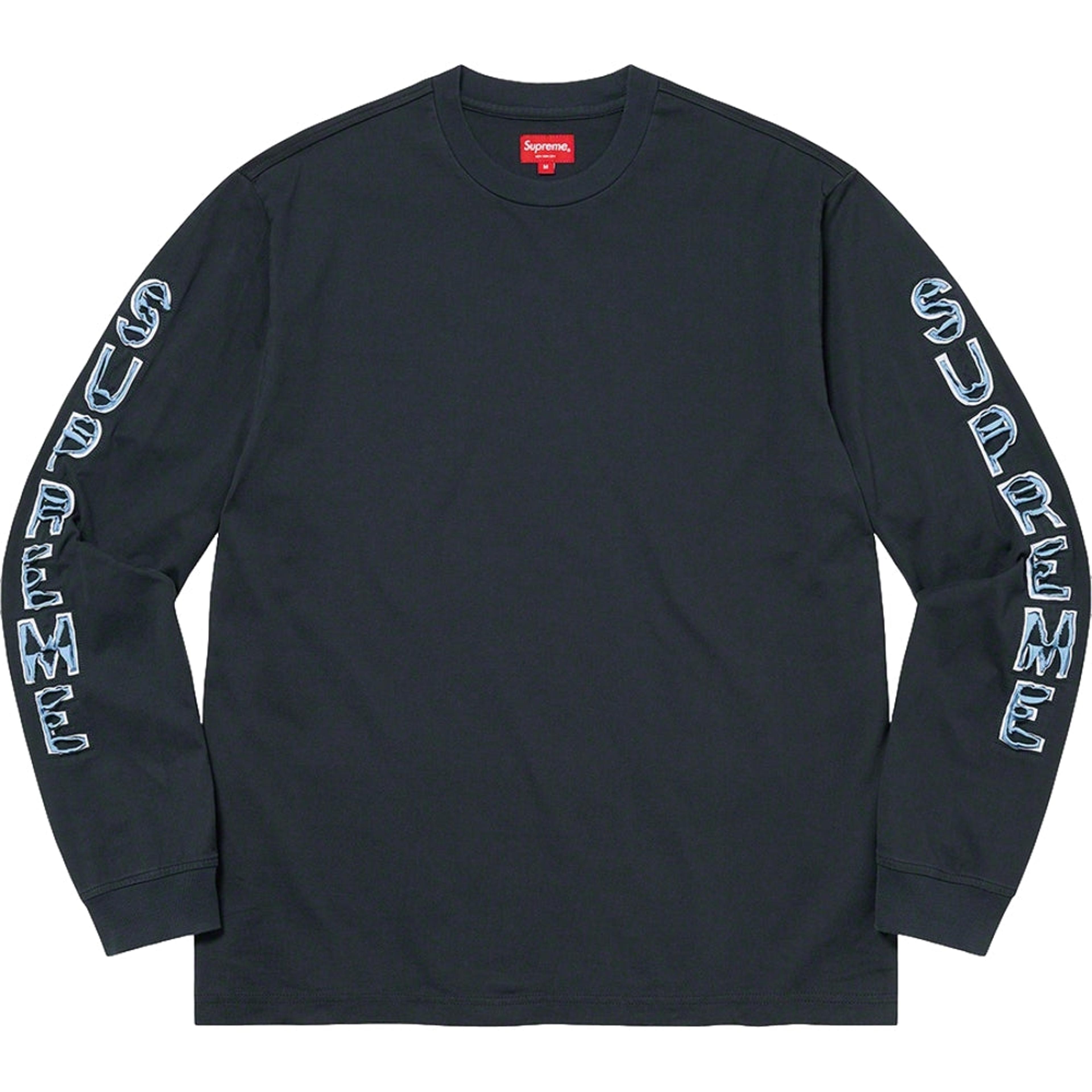 NTWRK - SUPREME CUT OUT LS TOP-NAVY