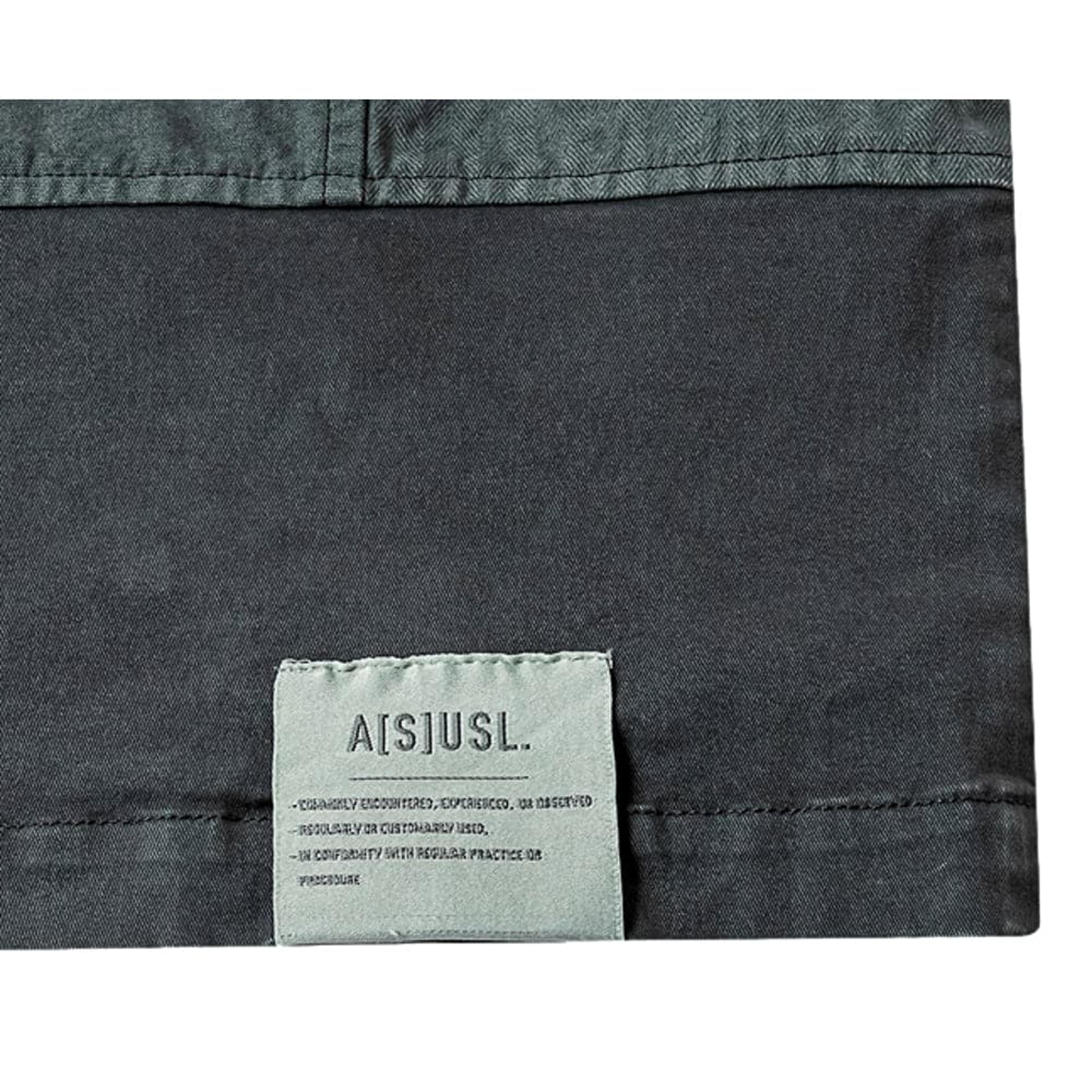 NTWRK - A[S]USL PIGMENT DYE PATCHWORK KIMONO-CHARCOAL