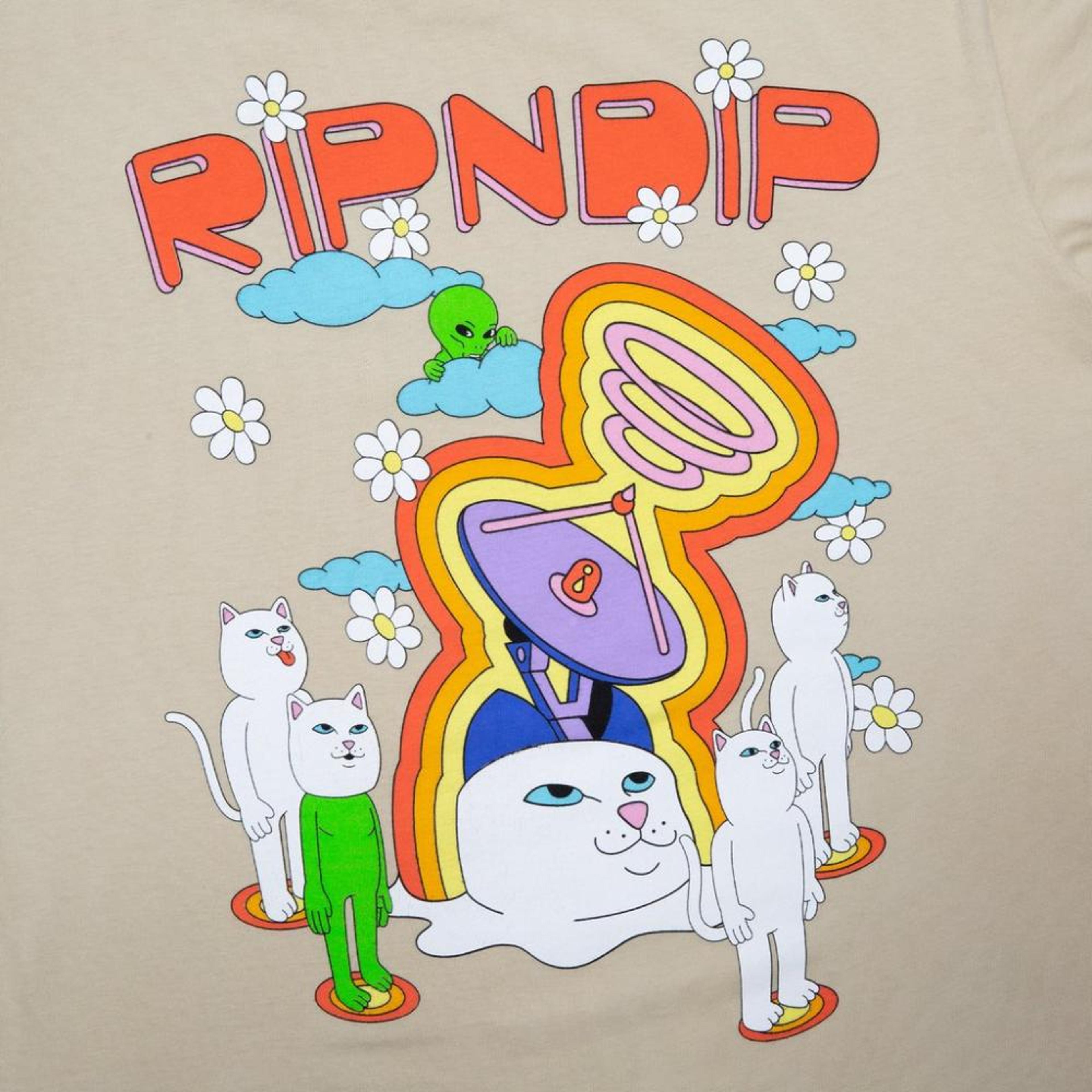 NTWRK - RIPNDIP STELLAR TEE-TAN