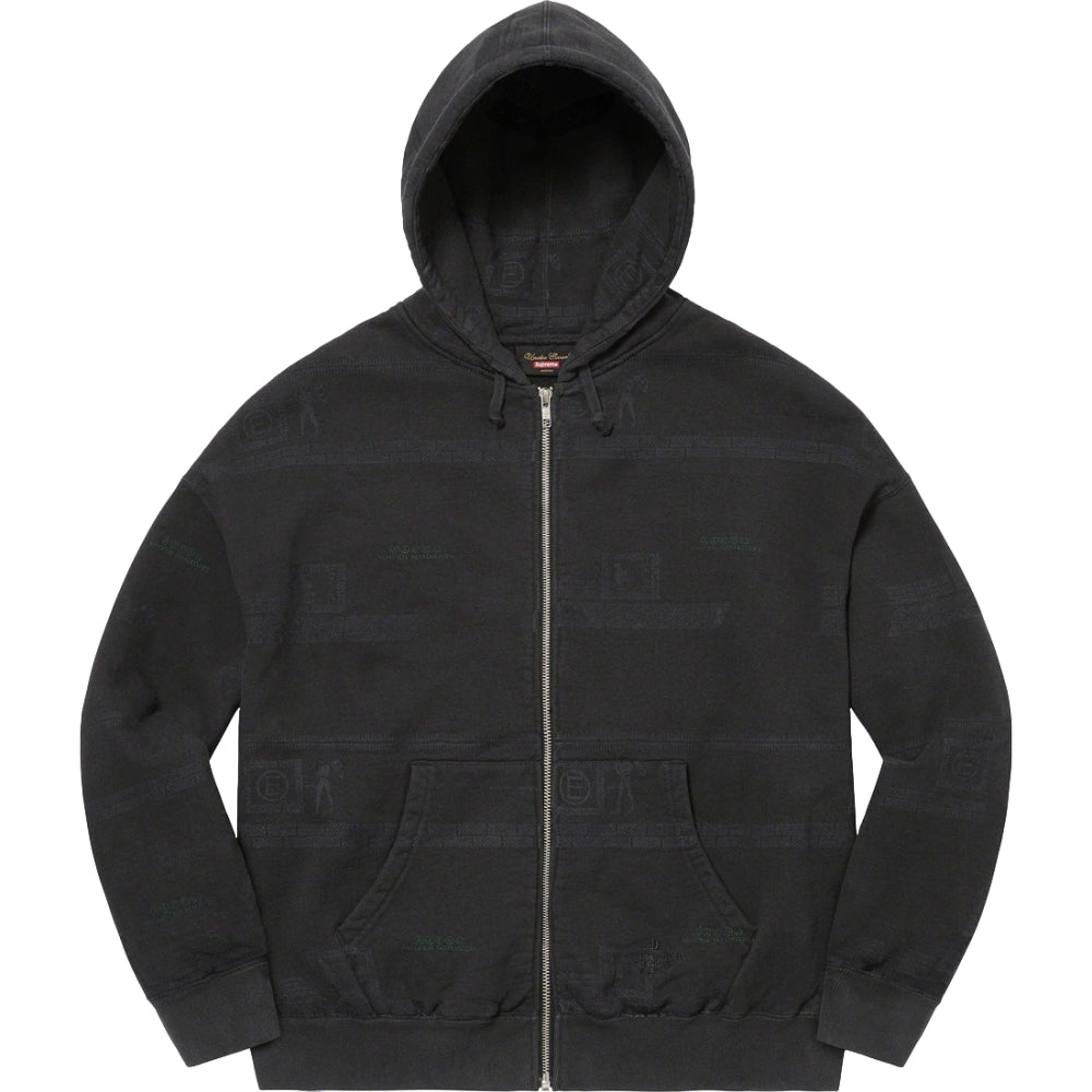 NTWRK - SUPREME UNDERCOVER ZIP UP HOODED SWEATSHIRT-BLACK