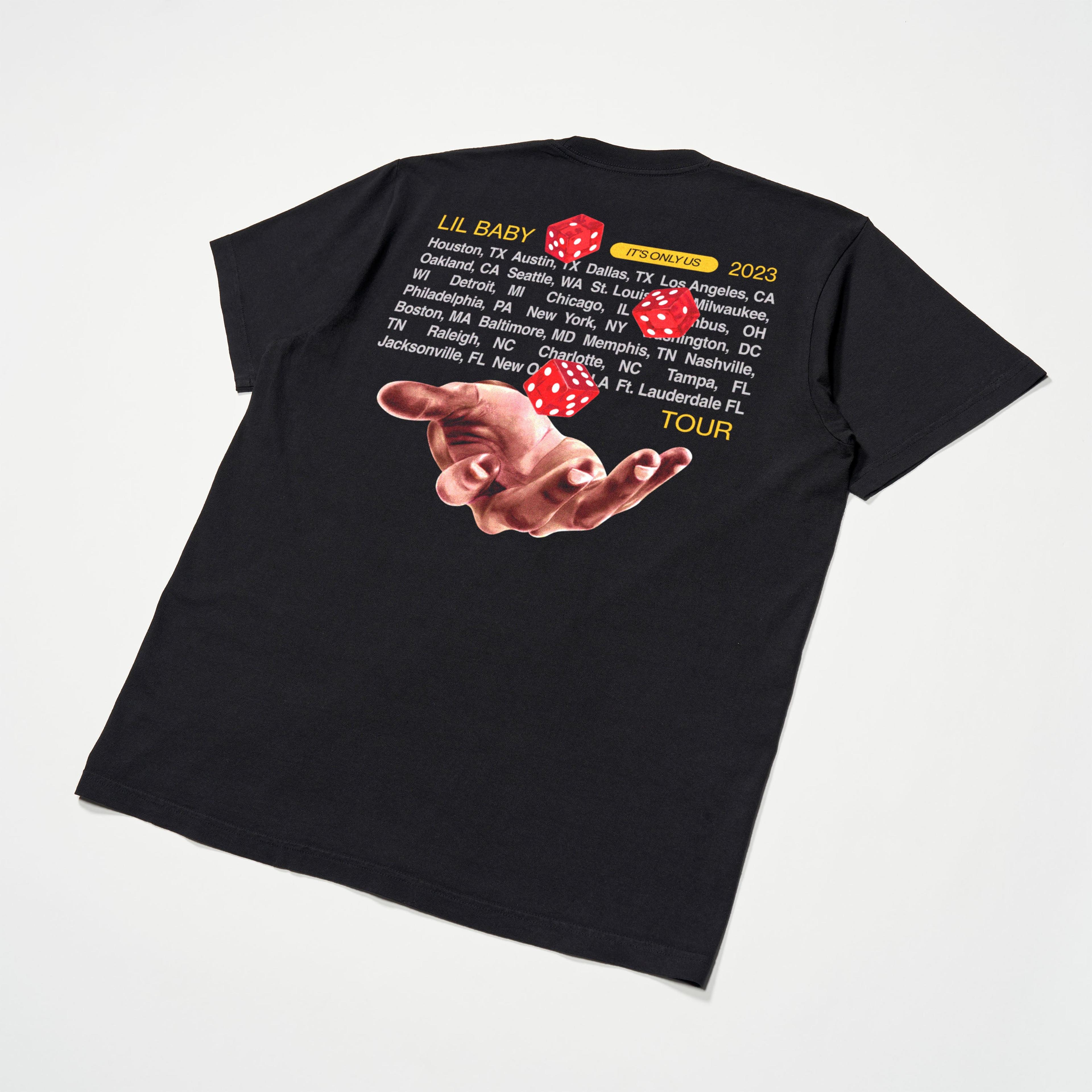 Alternate View 3 of Lil Baby IOU Tour Life is a Gamble Tee - Black (NTWRK Exclusive)