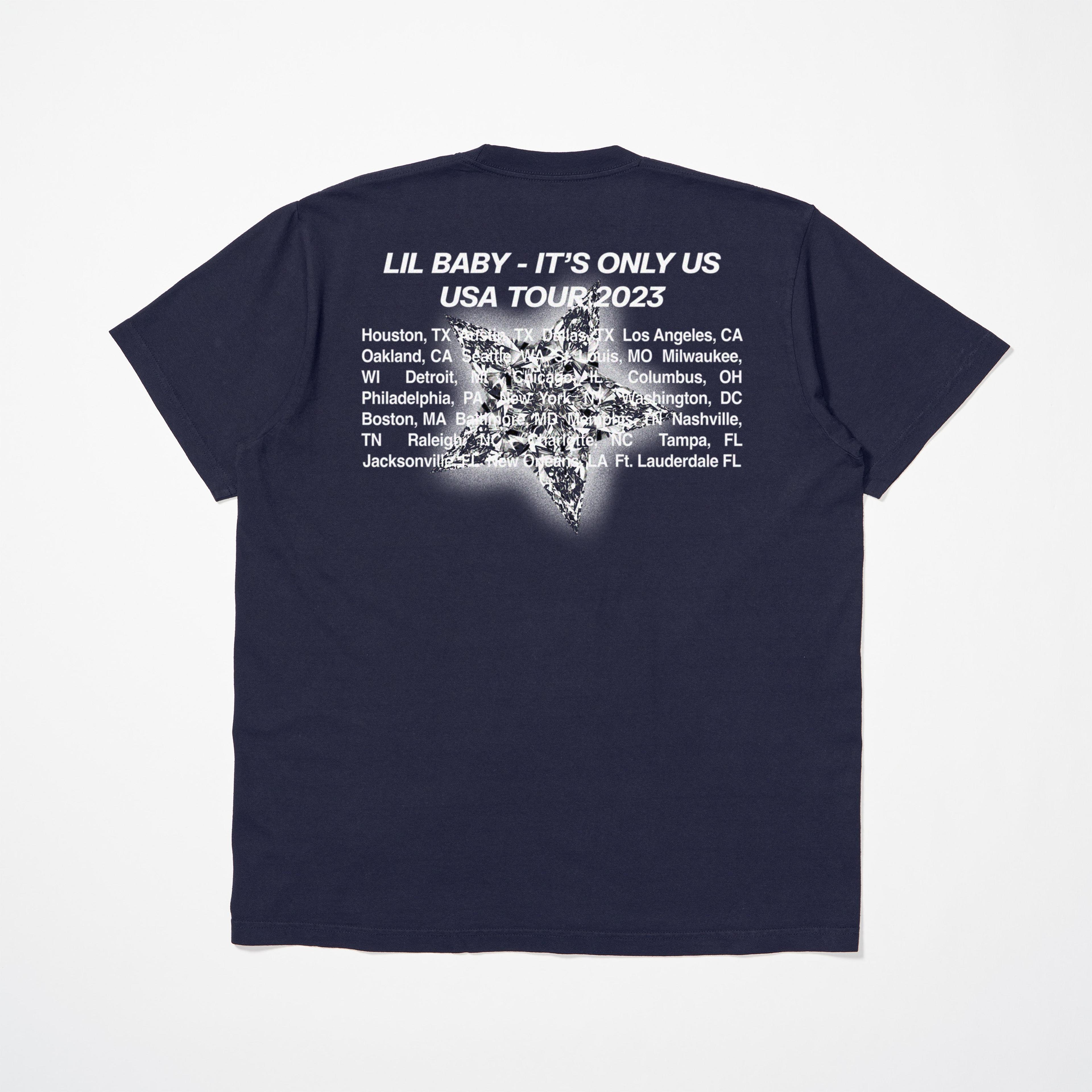 Alternate View 1 of Lil Baby IOU Tour Forever Forever Tee - Navy (NTWRK Exclusive)