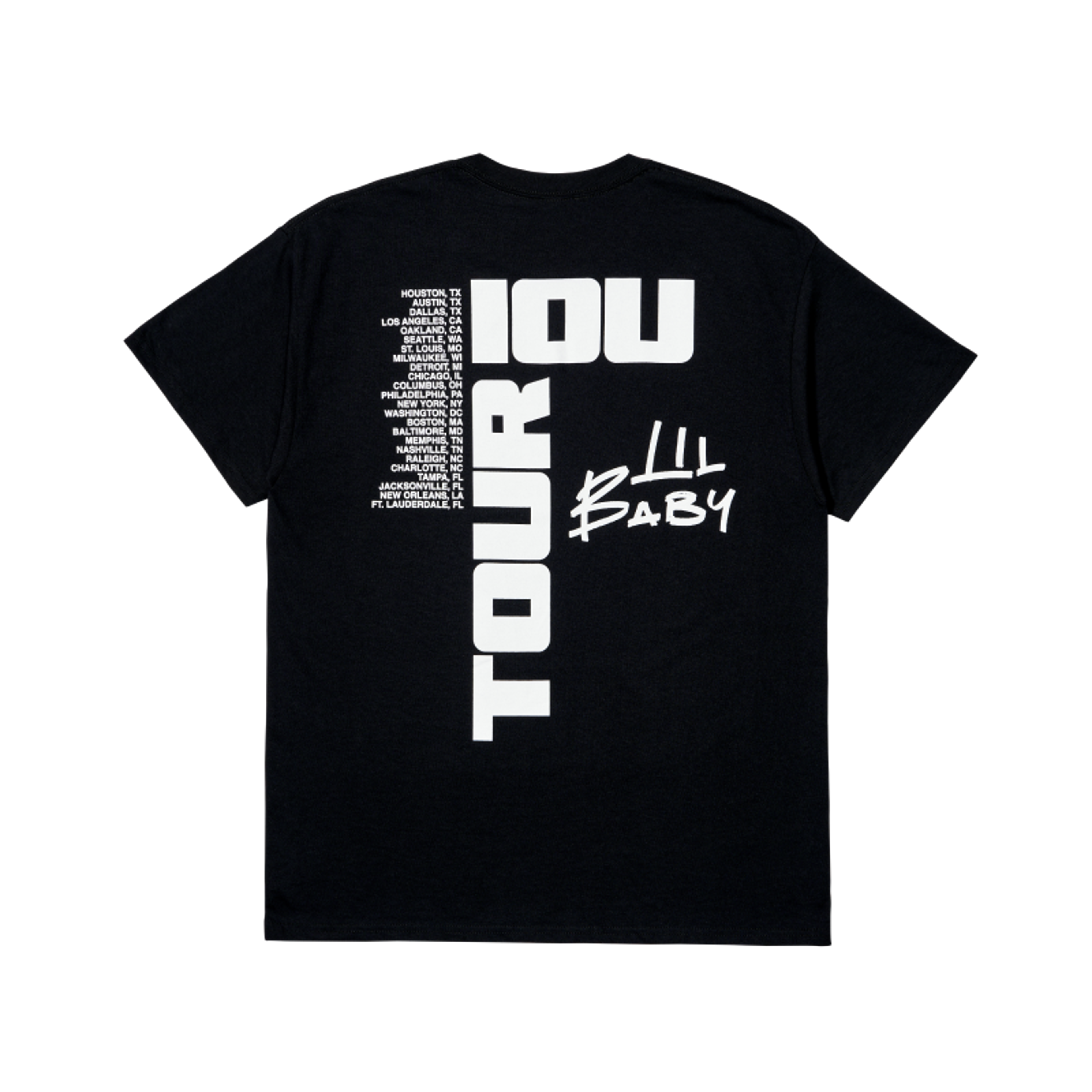 Alternate View 1 of Lil Baby IOU Tour IOU Tee - Black