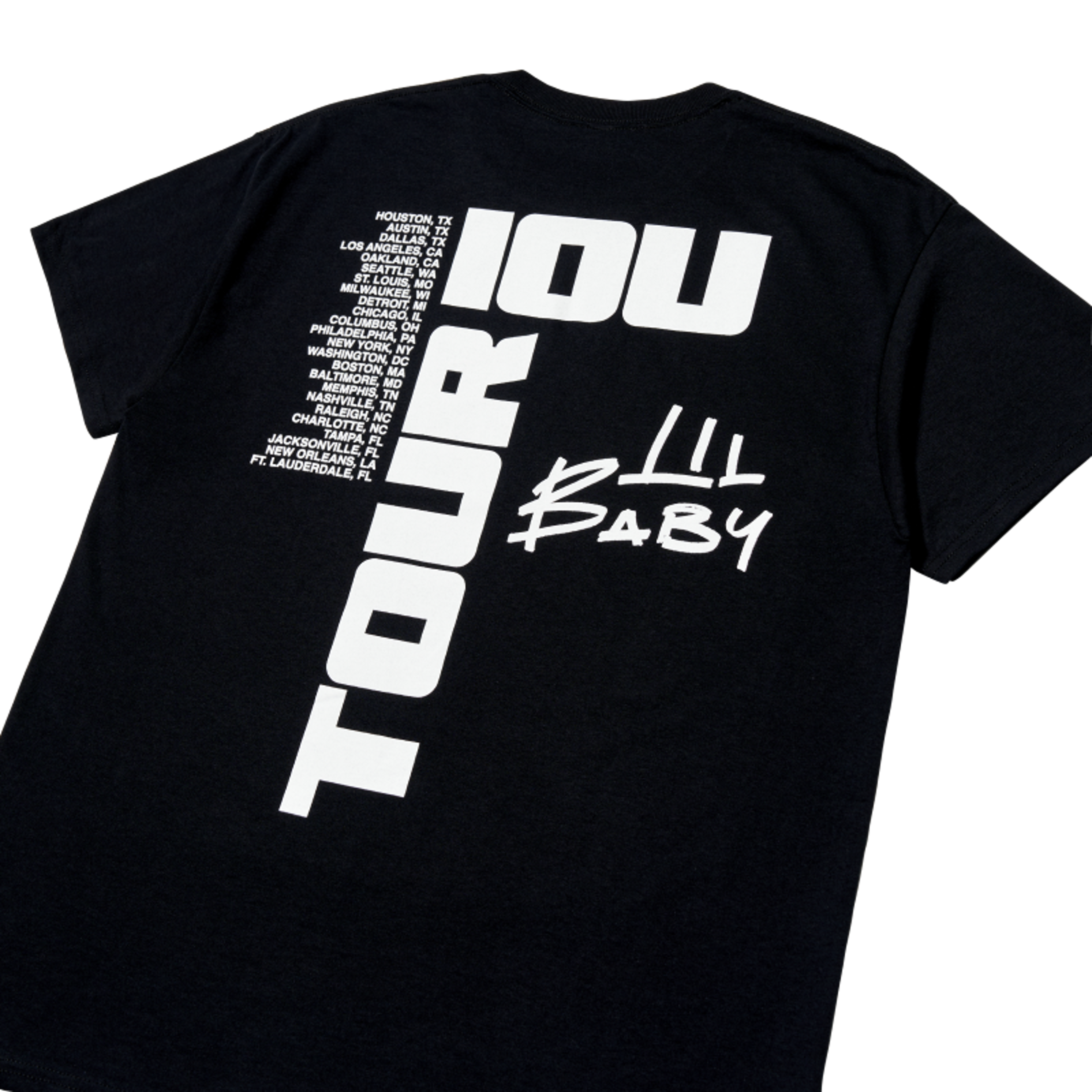 Alternate View 3 of Lil Baby IOU Tour IOU Tee - Black