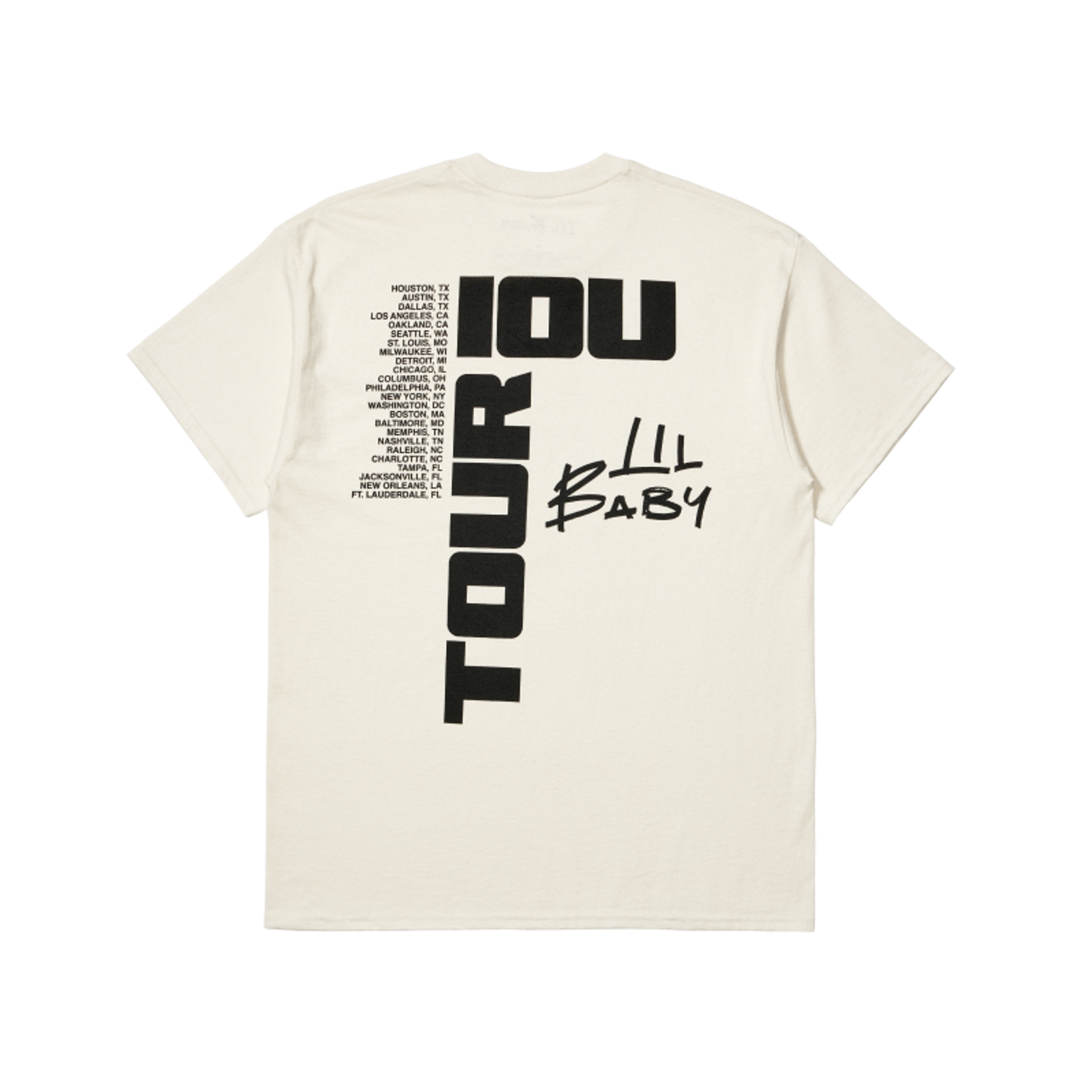 Alternate View 1 of Lil Baby IOU Tour IOU Tee - Cream