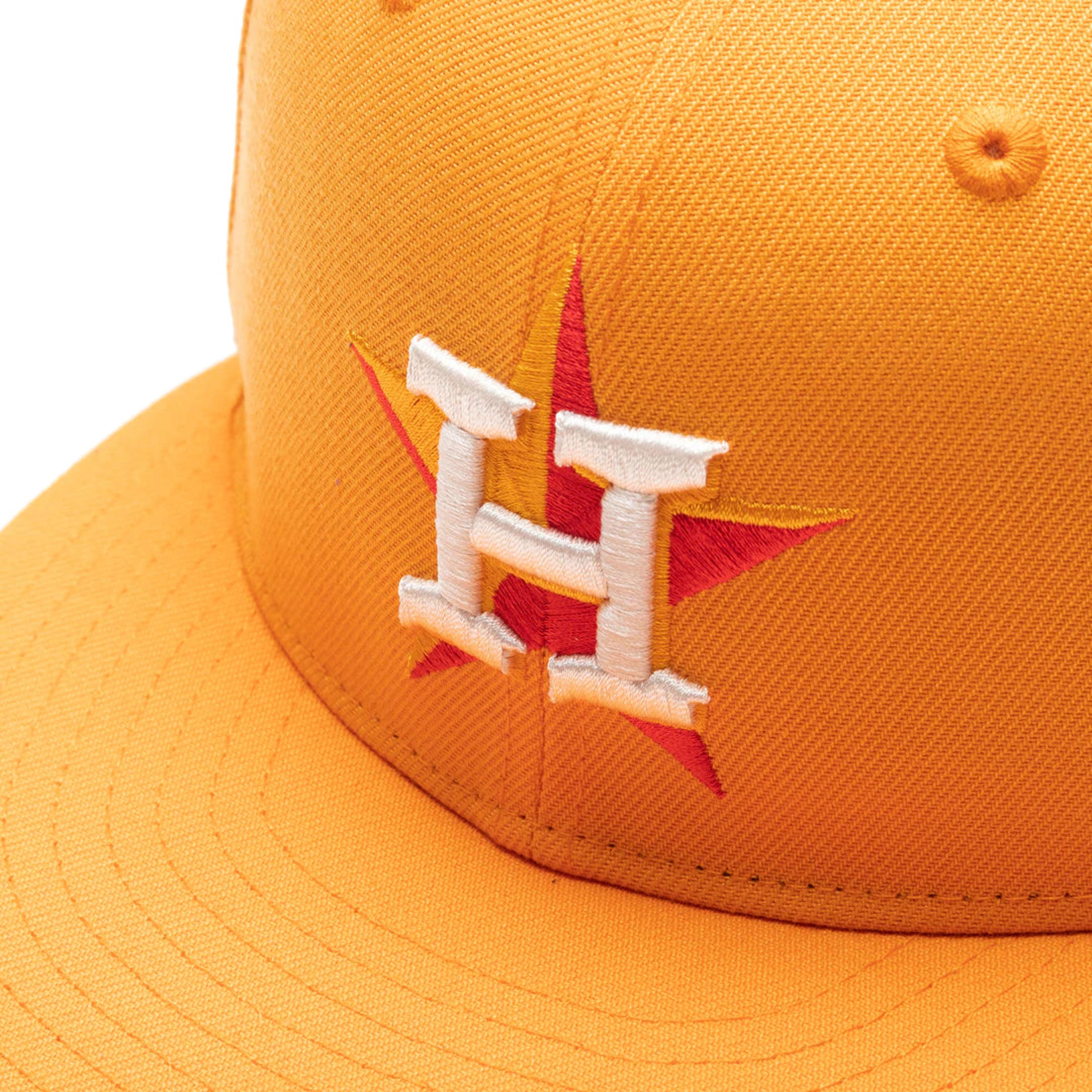 Houston Astros New Era 5950 Fitted Hat - Alt 2 - Orange