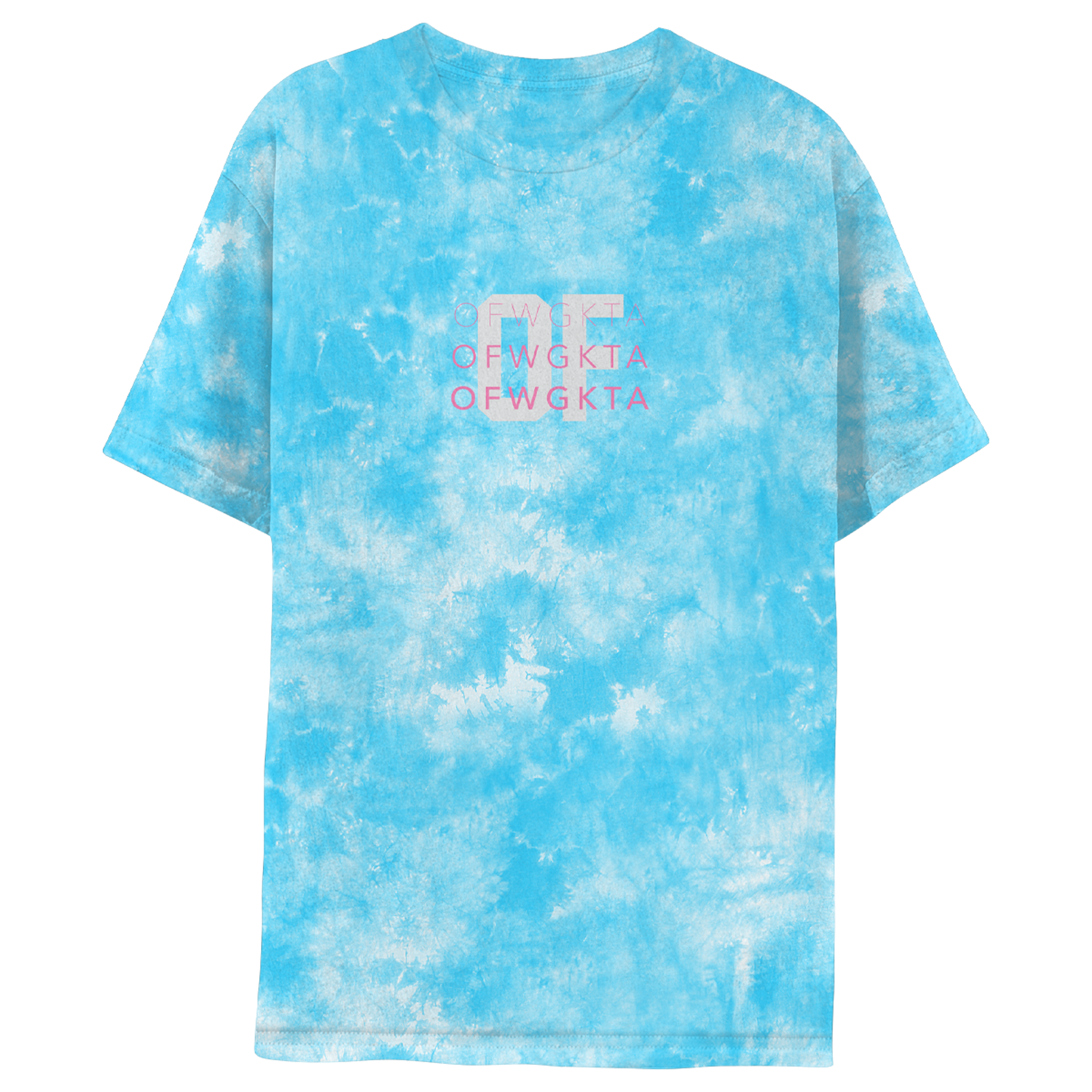 Triple OFWGKTA T-shirt - Turquoise Crystal Wash