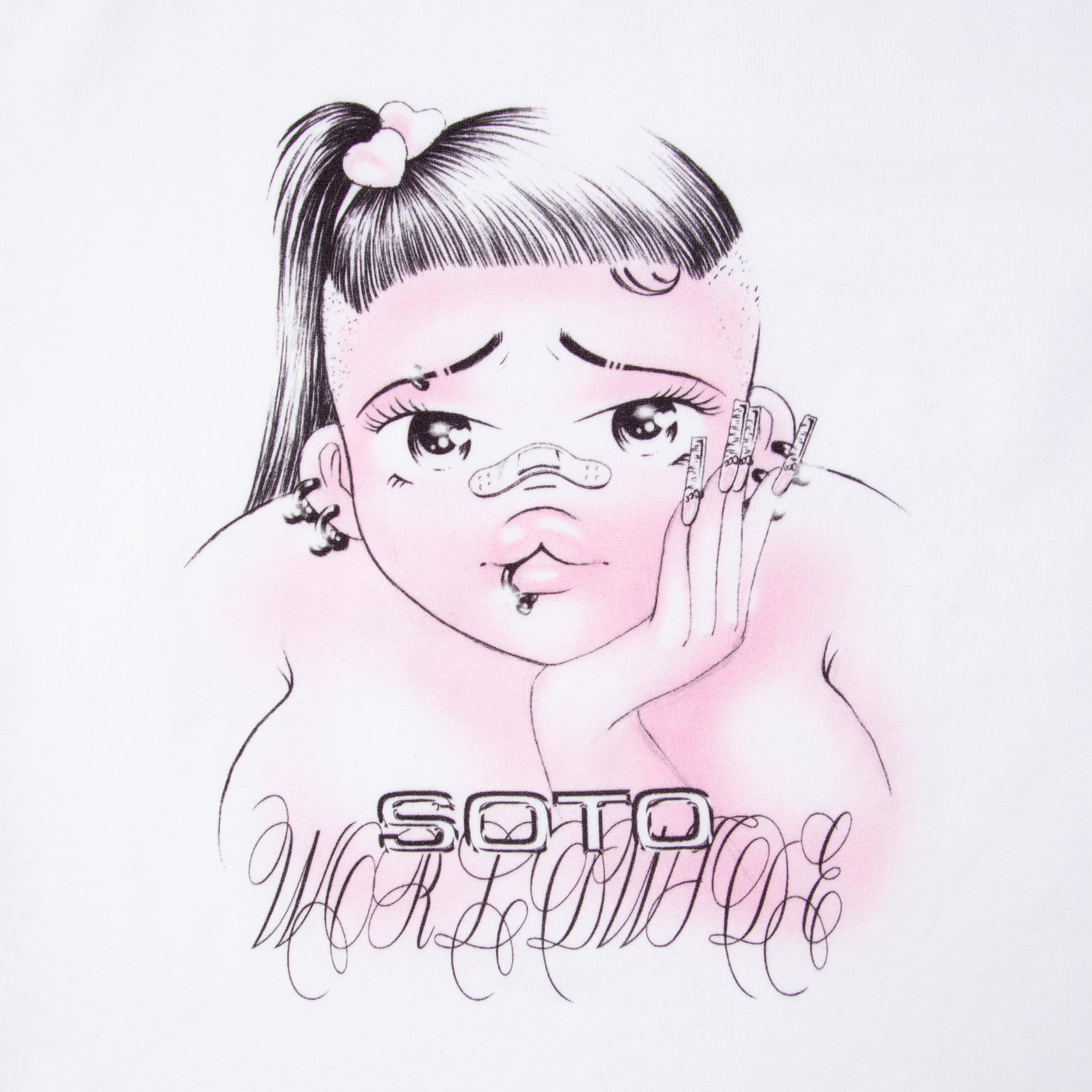 Alternate View 1 of Dreamy Baby Tee White/Pink