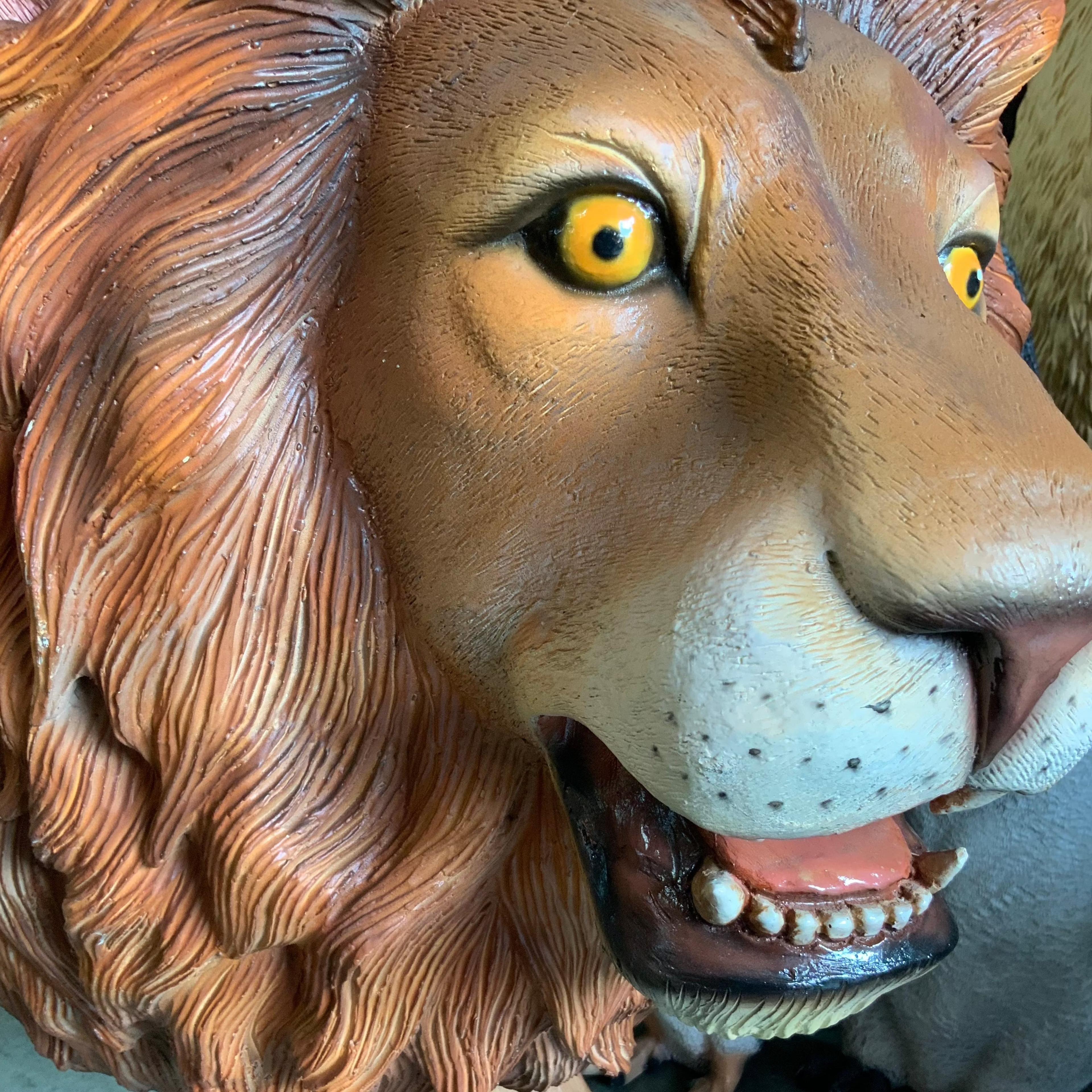 Alternate View 8 of Lion Walking Life Size Statue
