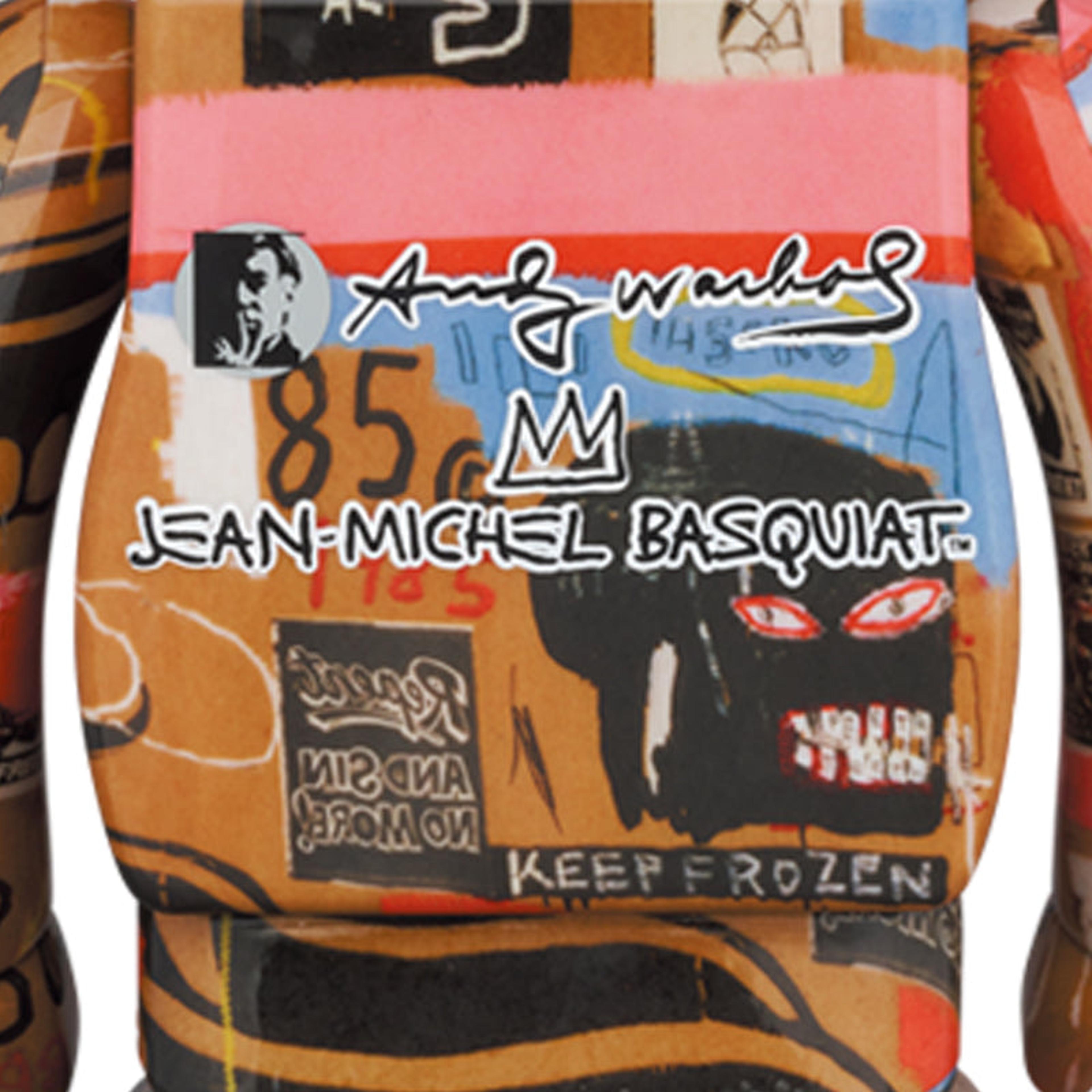 Alternate View 1 of BE@RBRICK Andy Warhol × JEAN-MICHEL BASQUIAT #2 100％ & 400％