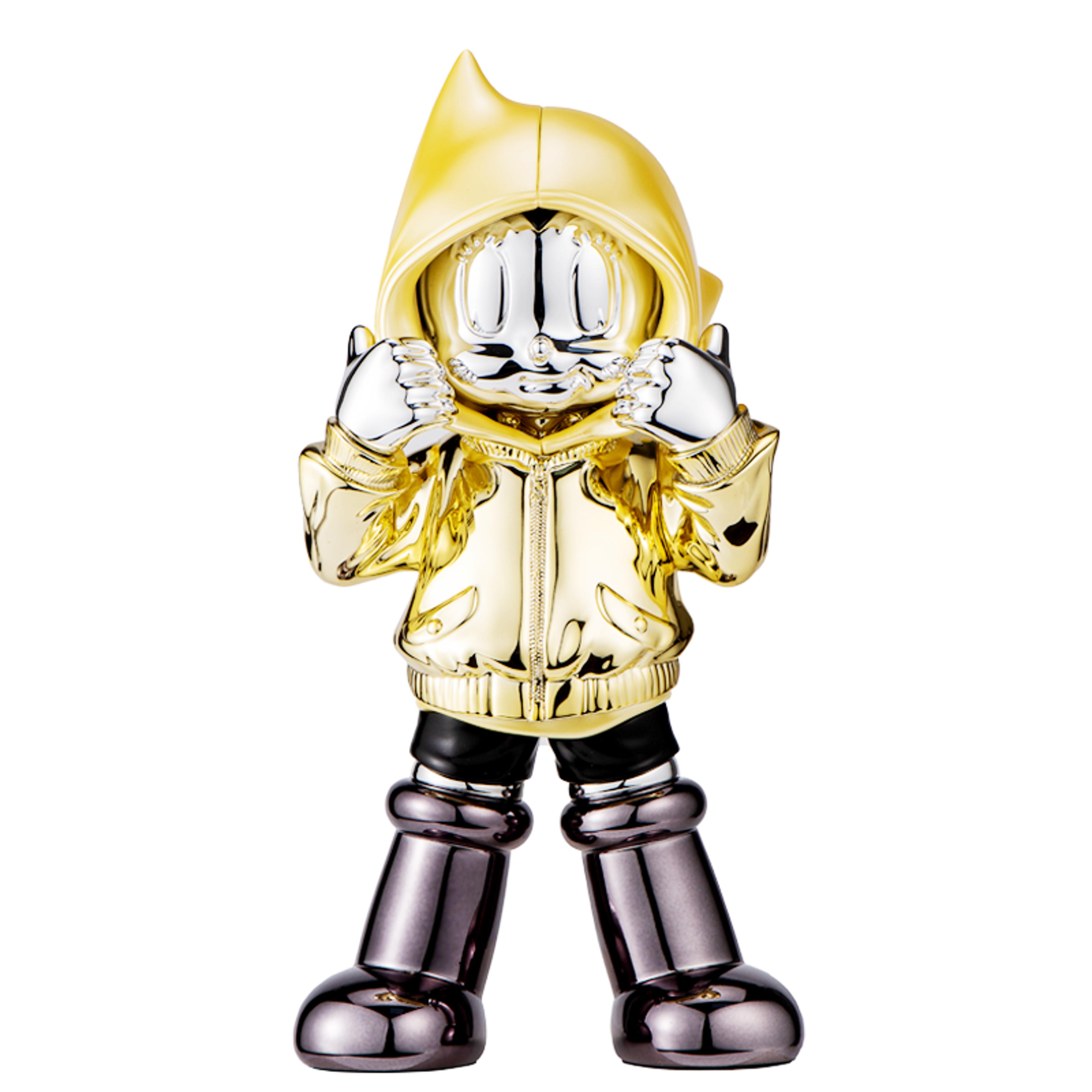 Astro Boy Chrome Hoodie - Gold Yellow