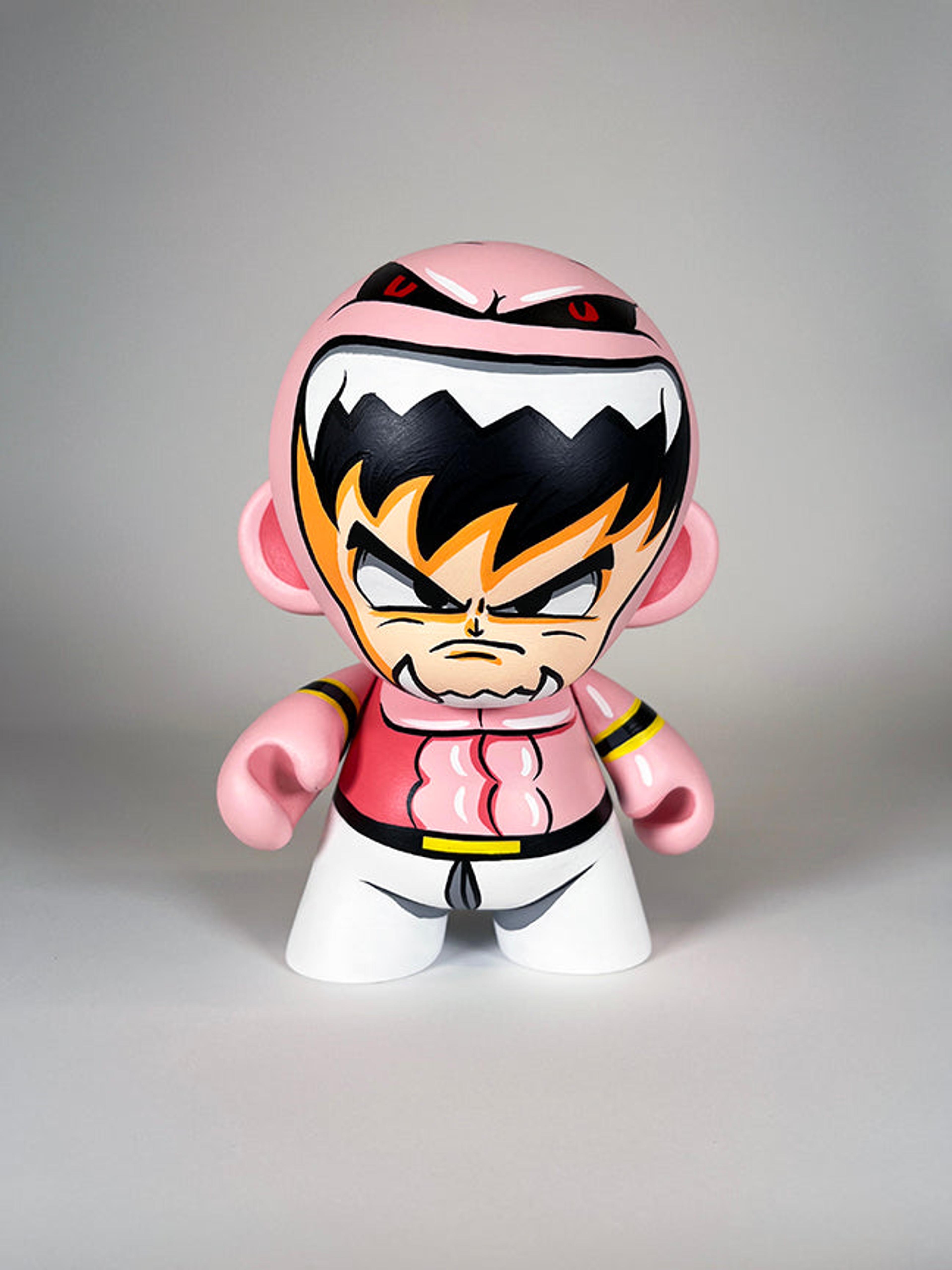 "Goku in a Buu suit" - Hand Painted Munny - From Kid Robot