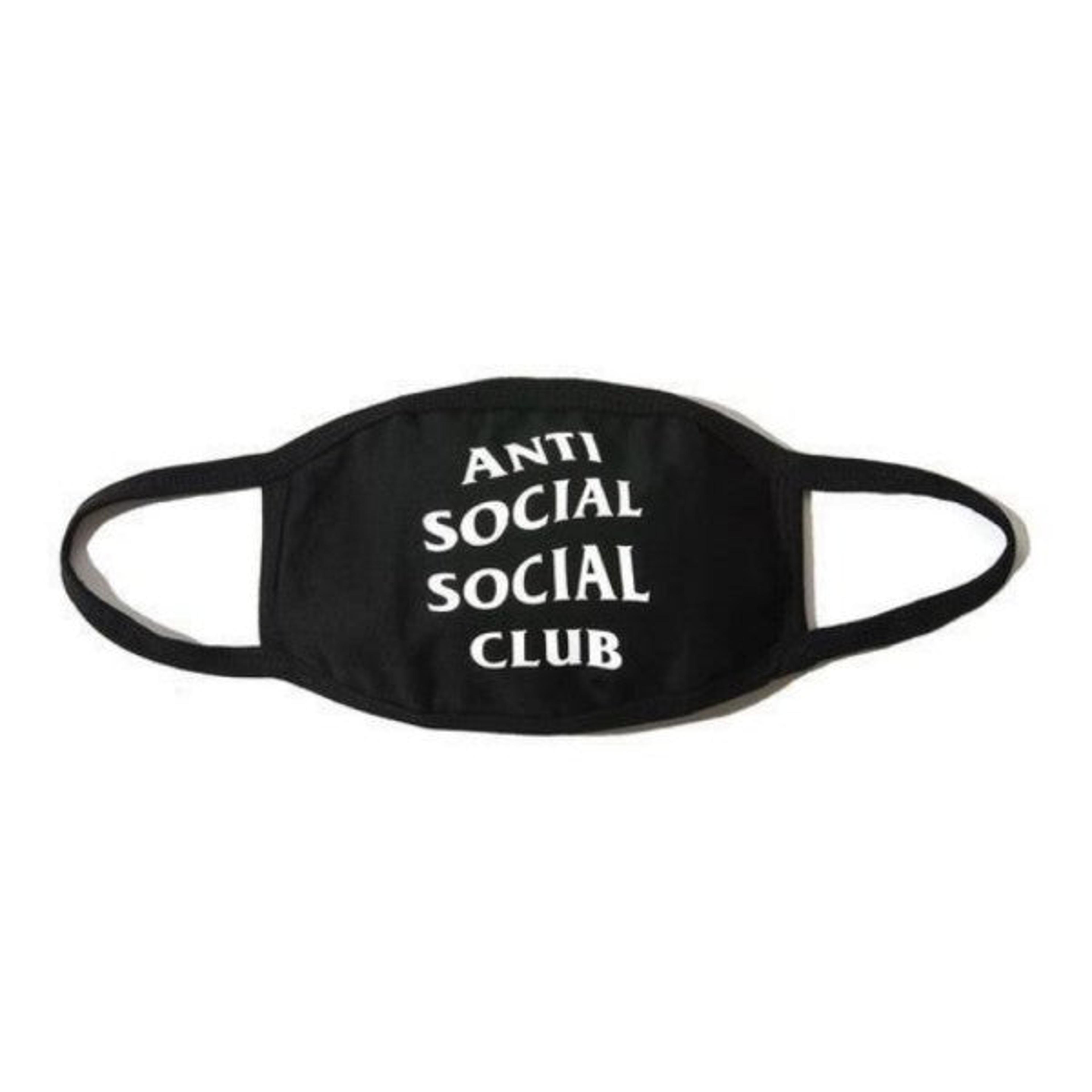 Anti Social Social Club Logo Mask Black