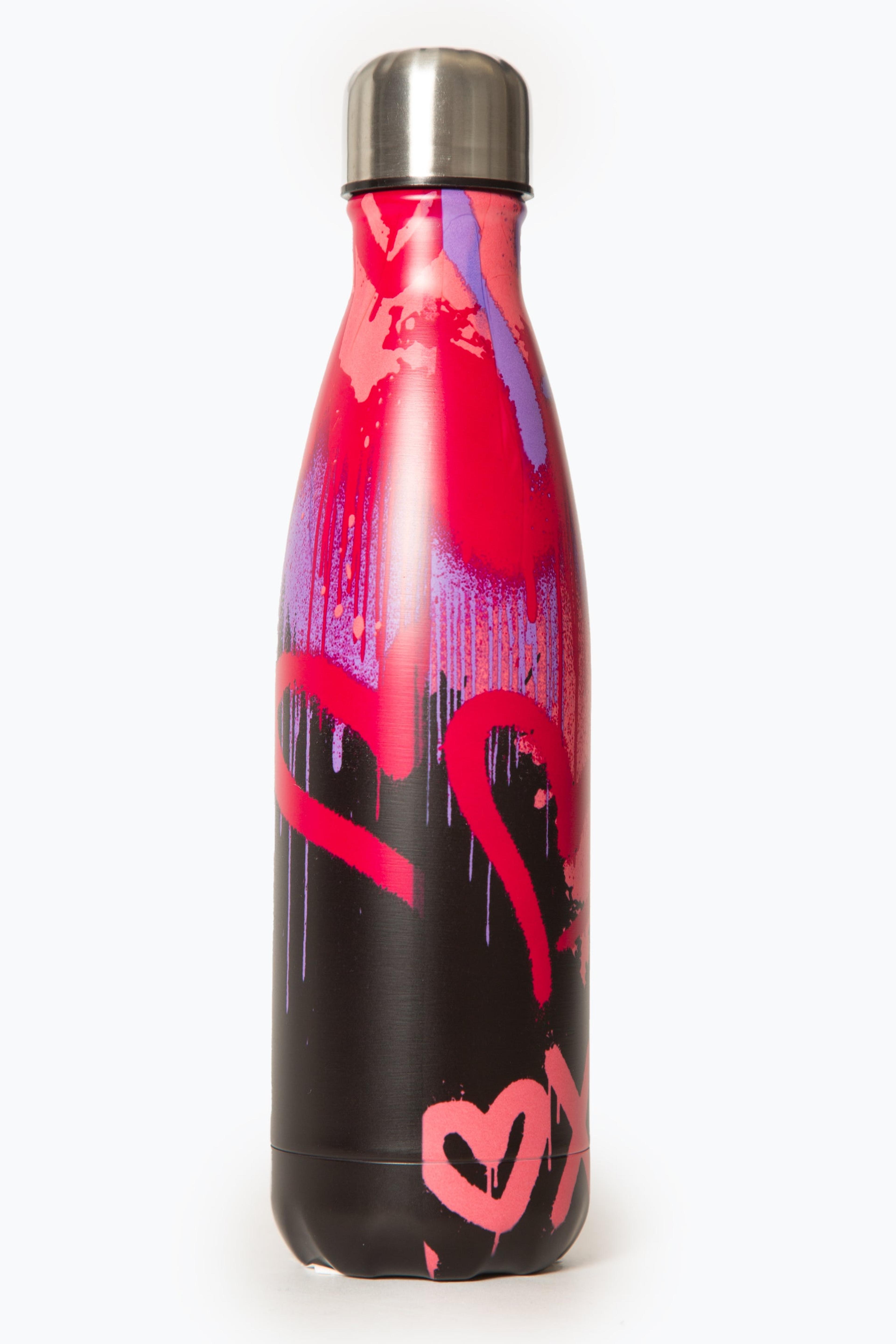 Alternate View 1 of HYPE PINK HEARTS DRIP METAL BOTTLE