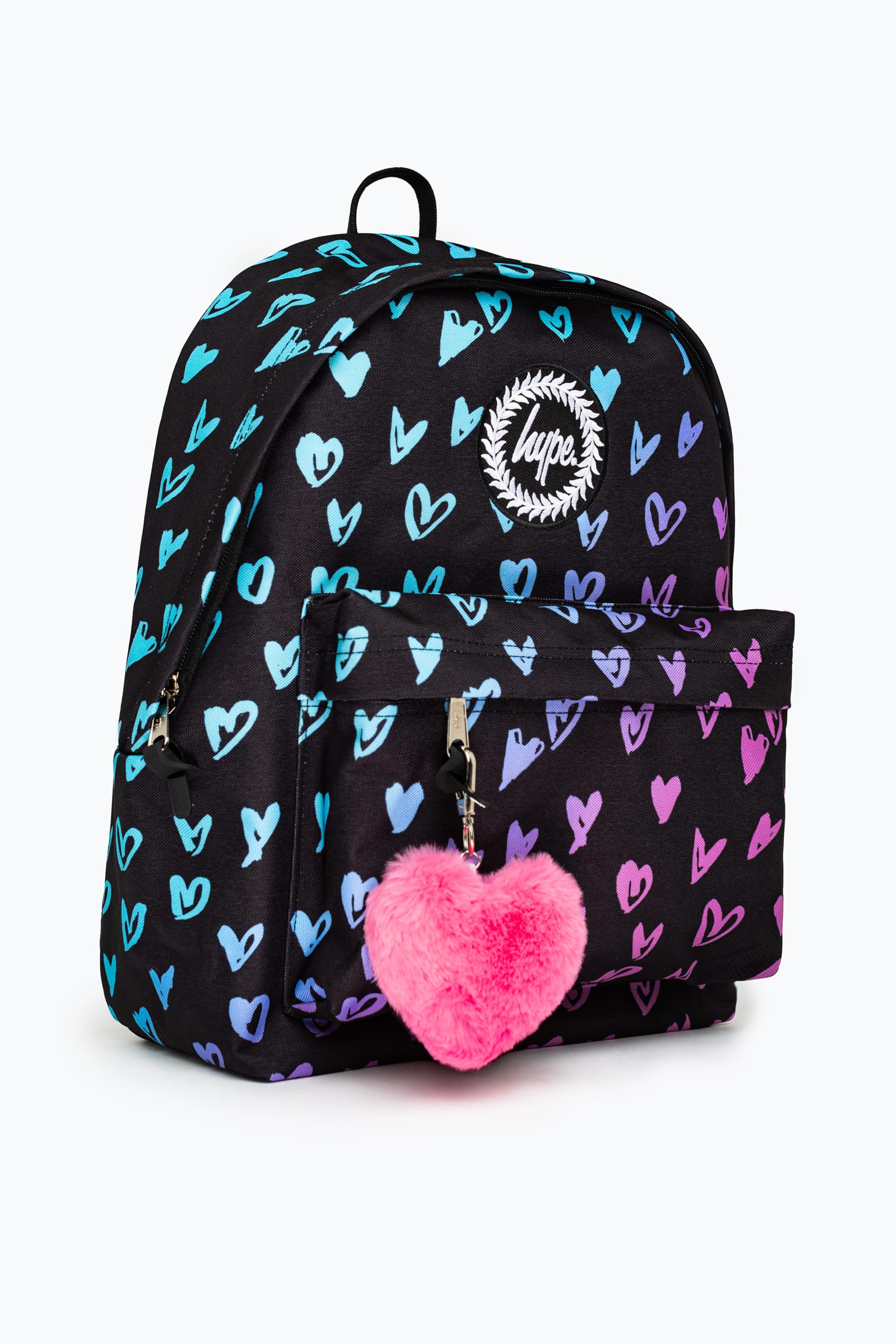 Alternate View 1 of HYPE UNISEX SCRIBBLE HEART PINK CREST BACKPACK
