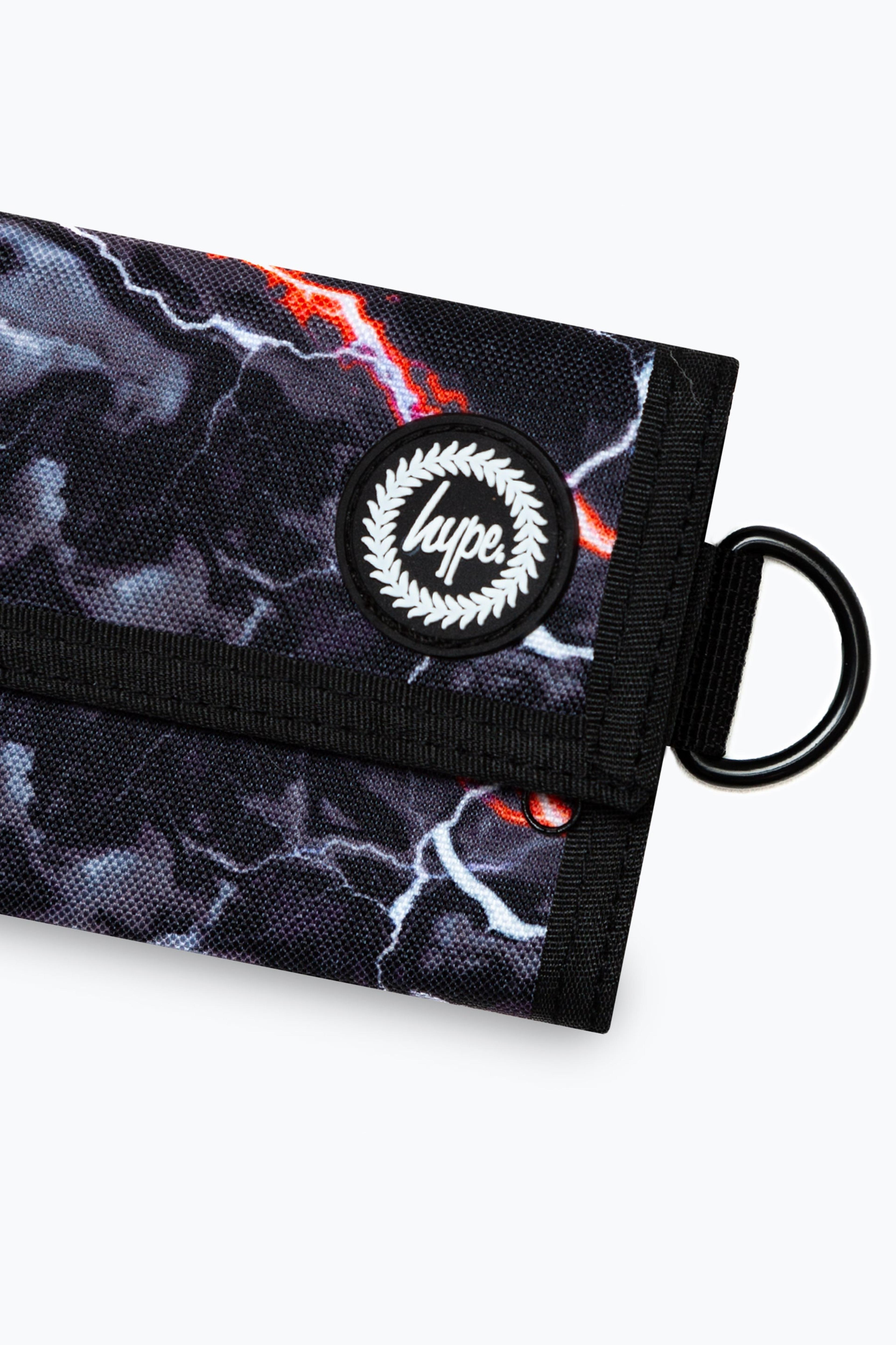 Alternate View 1 of HYPE UNISEX BLACK SMOKEY STORM OUTLINE CREST WALLET