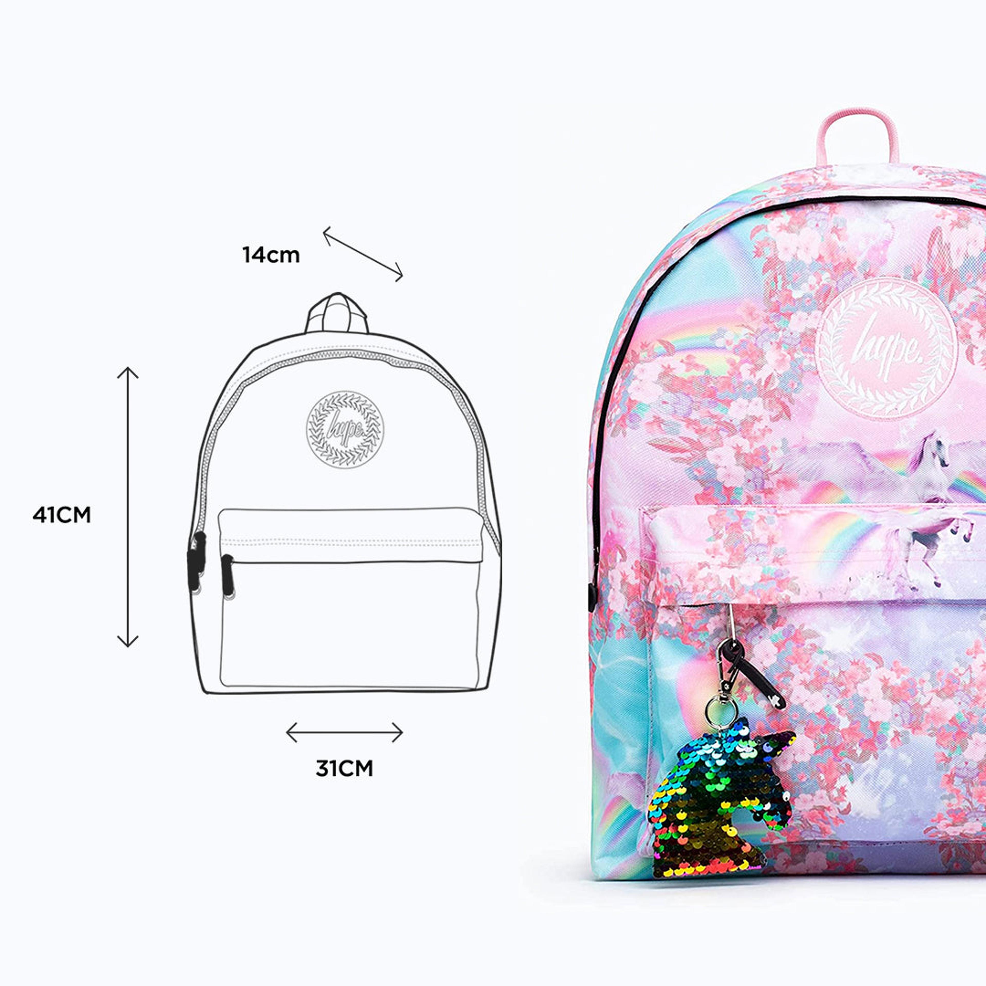 Alternate View 1 of HYPE UNISEX HOLOGRAPHIC RAINBOW CREST BACKPACK