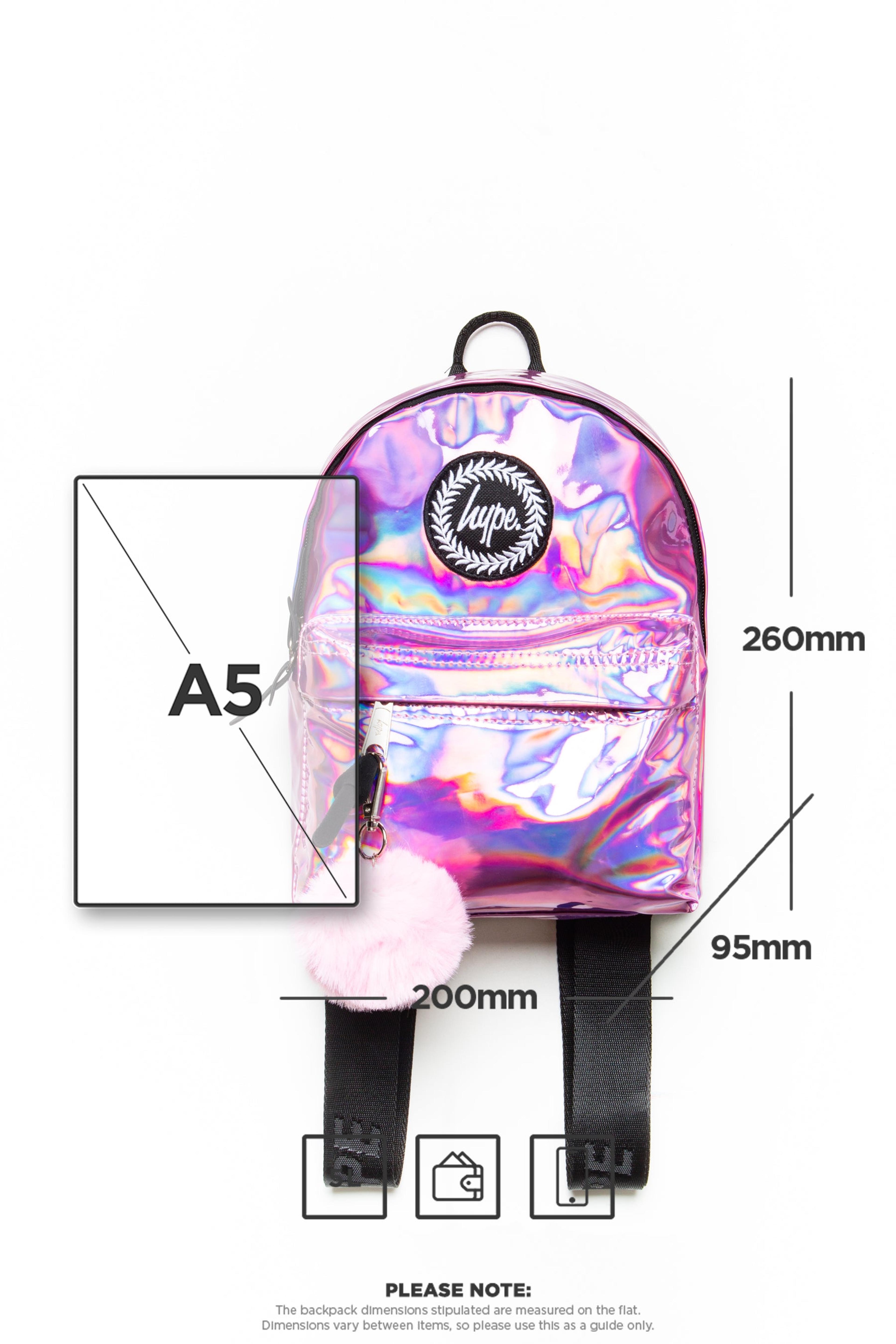 Alternate View 6 of HYPE PINK HOLOGRAPHIC MINI BACKPACK