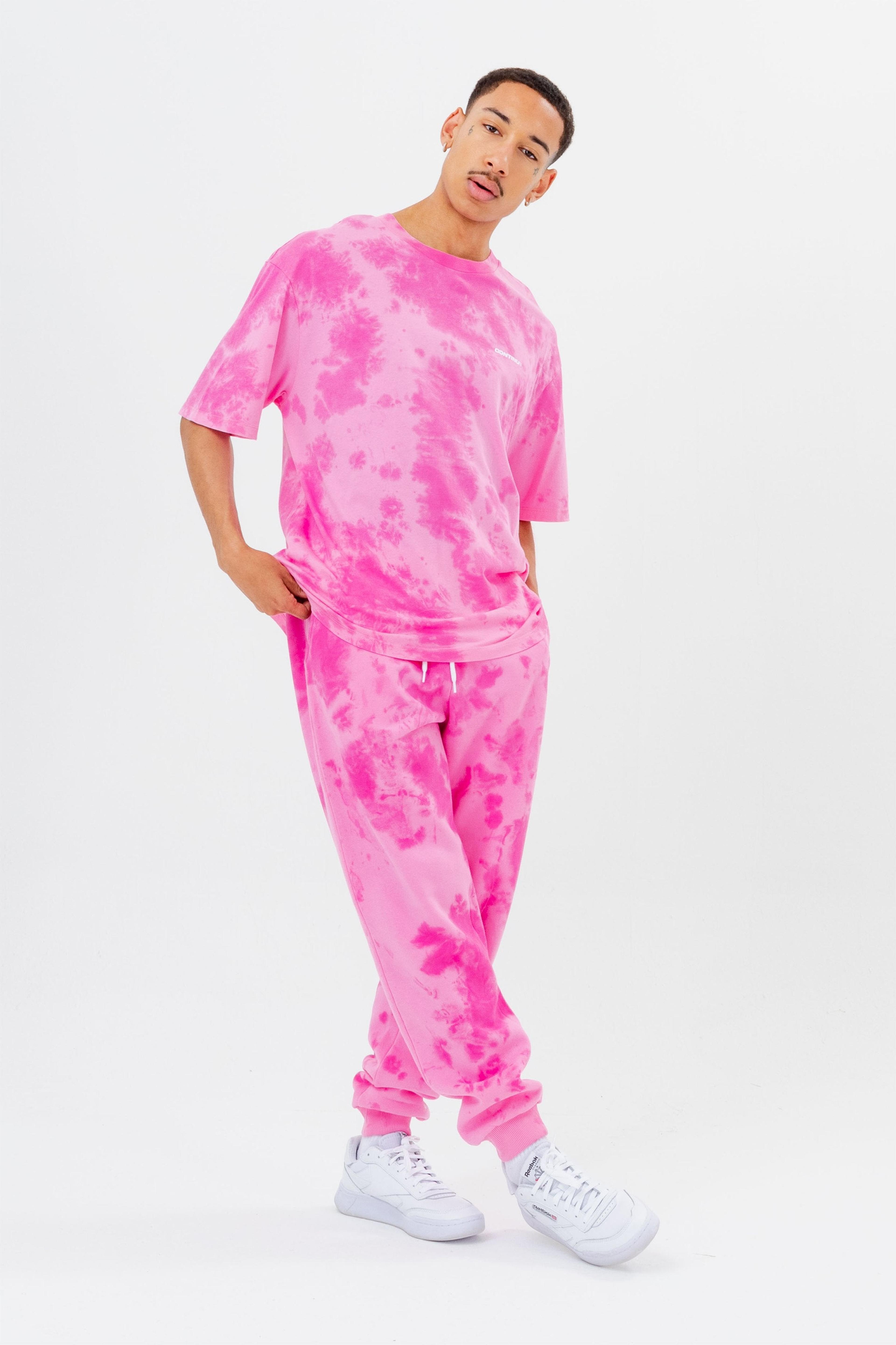 Alternate View 6 of CONTINU8 PINK TIE DYE JOGGERS