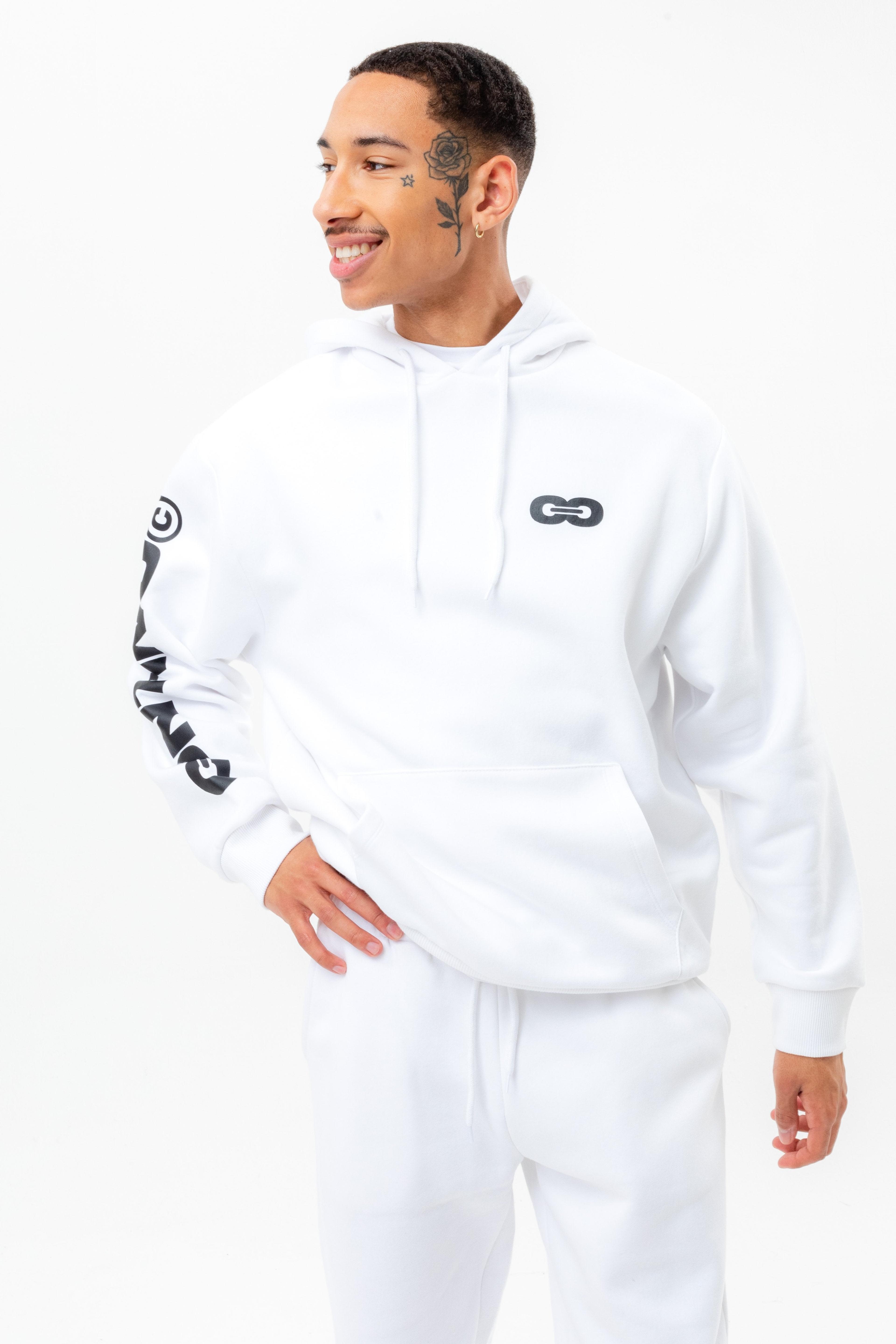 Alternate View 1 of CONTINU8 WHITE OVERSIZED HOODIE
