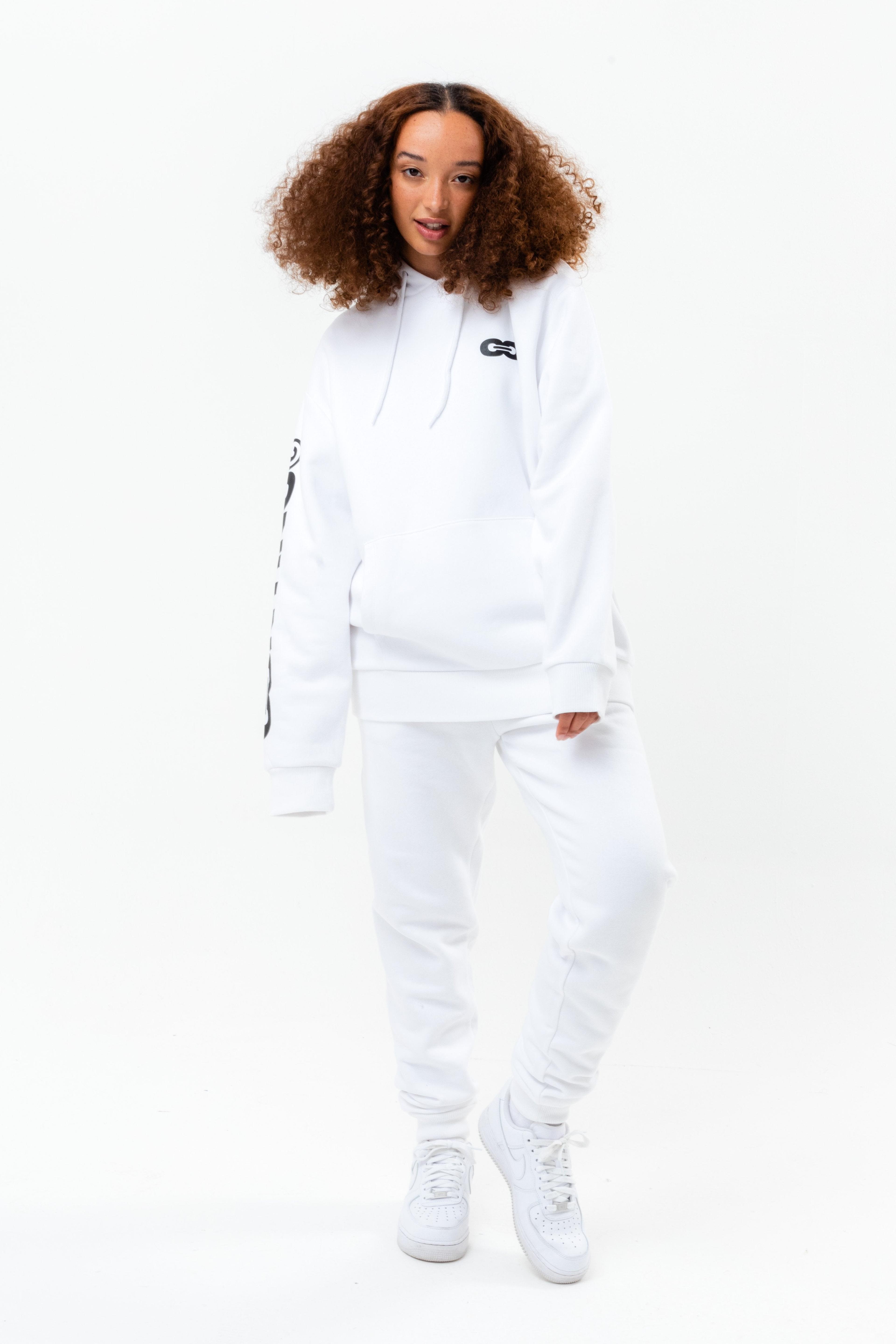 Alternate View 2 of CONTINU8 WHITE OVERSIZED HOODIE